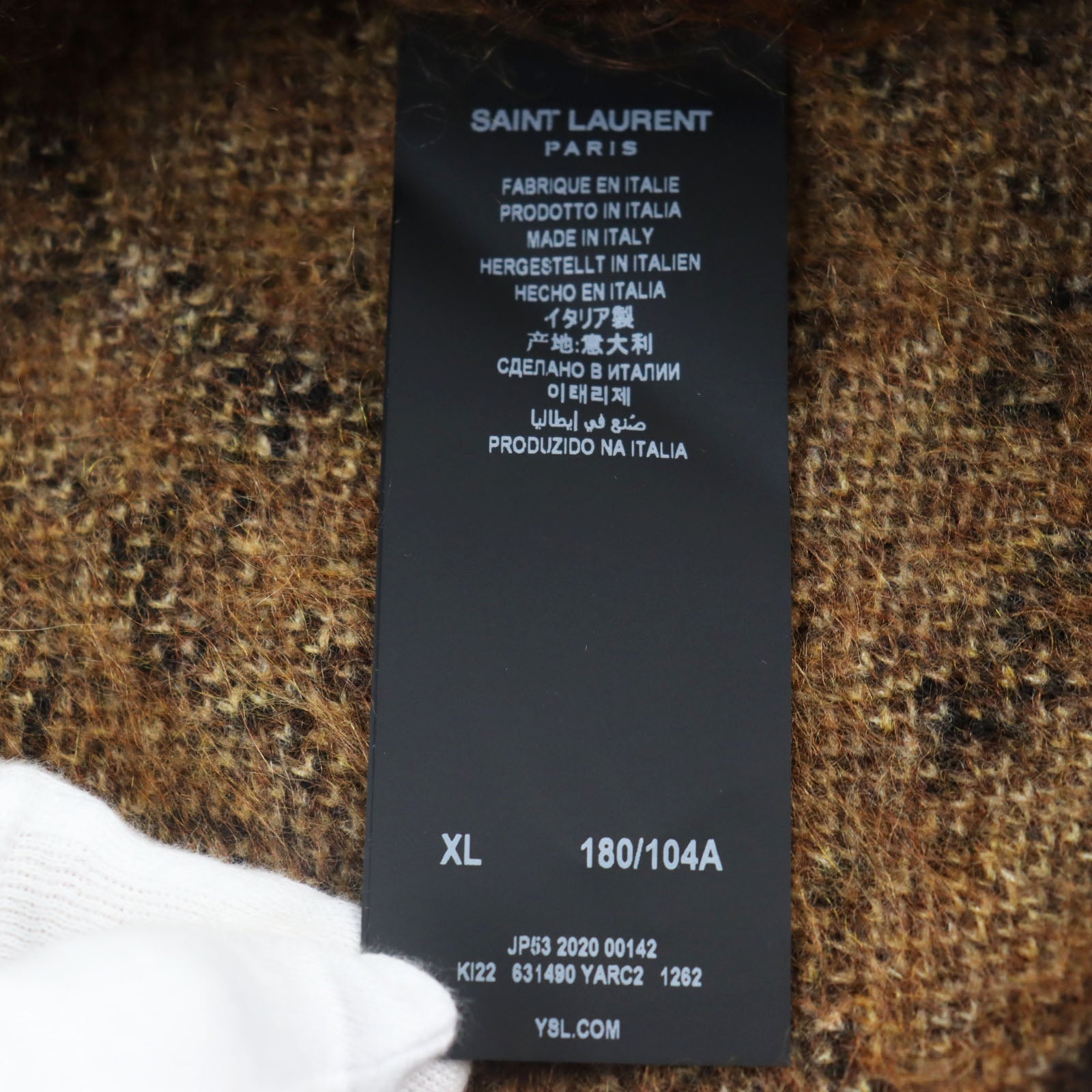 Saint Laurent Leopard Sweater Turtleneck XL