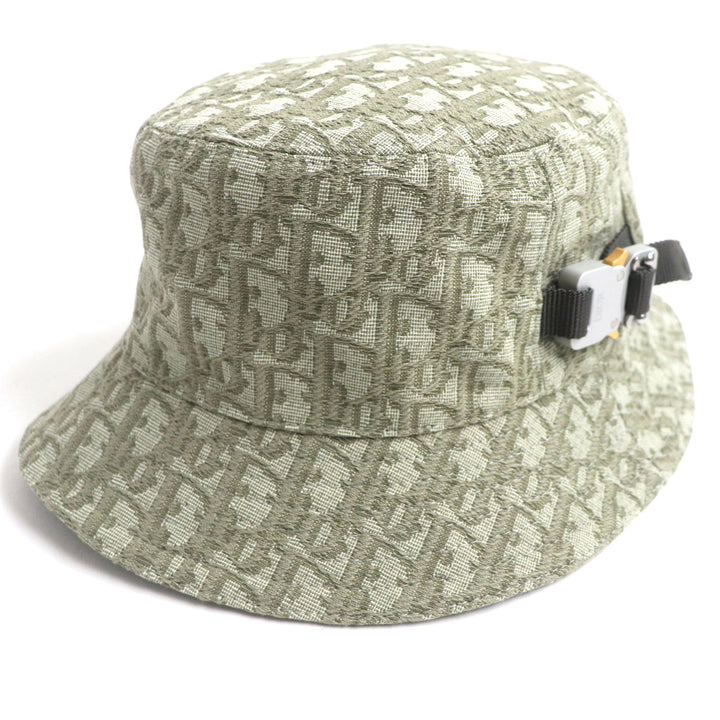 Dior Oblique Jacquard Bucket Hat Green S