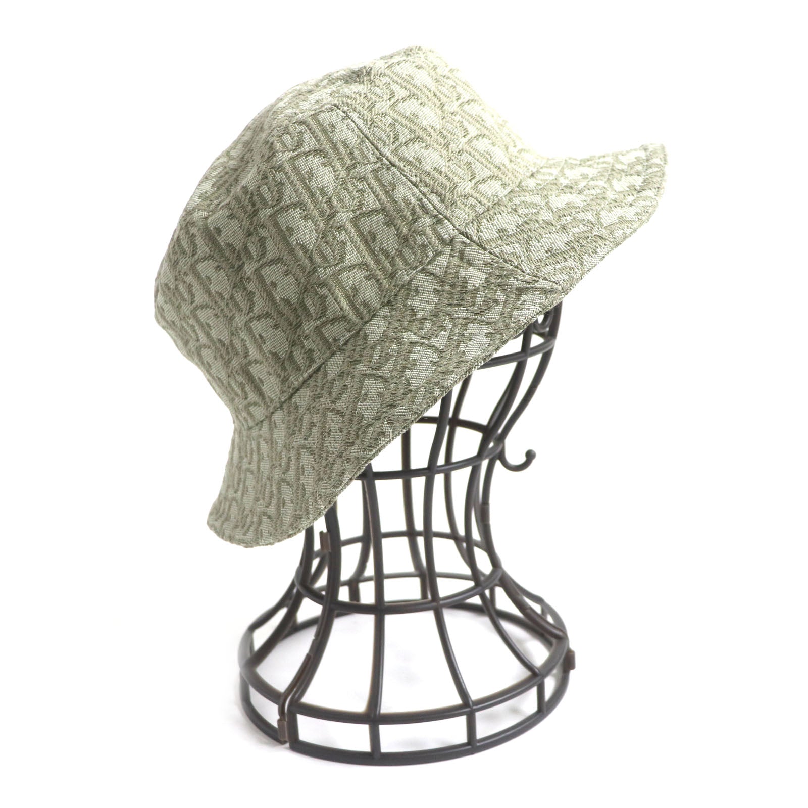 Dior Oblique Jacquard Bucket Hat Green S