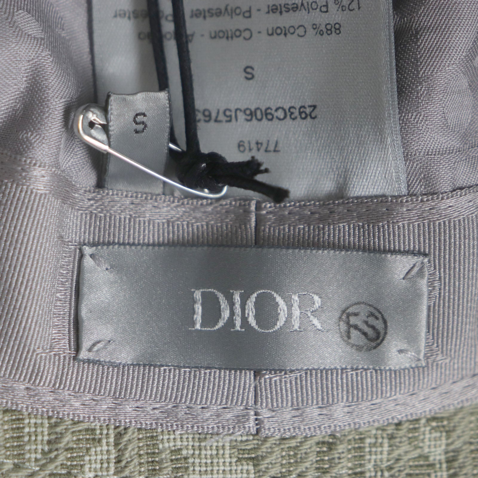 Dior Oblique Jacquard Bucket Hat Green S