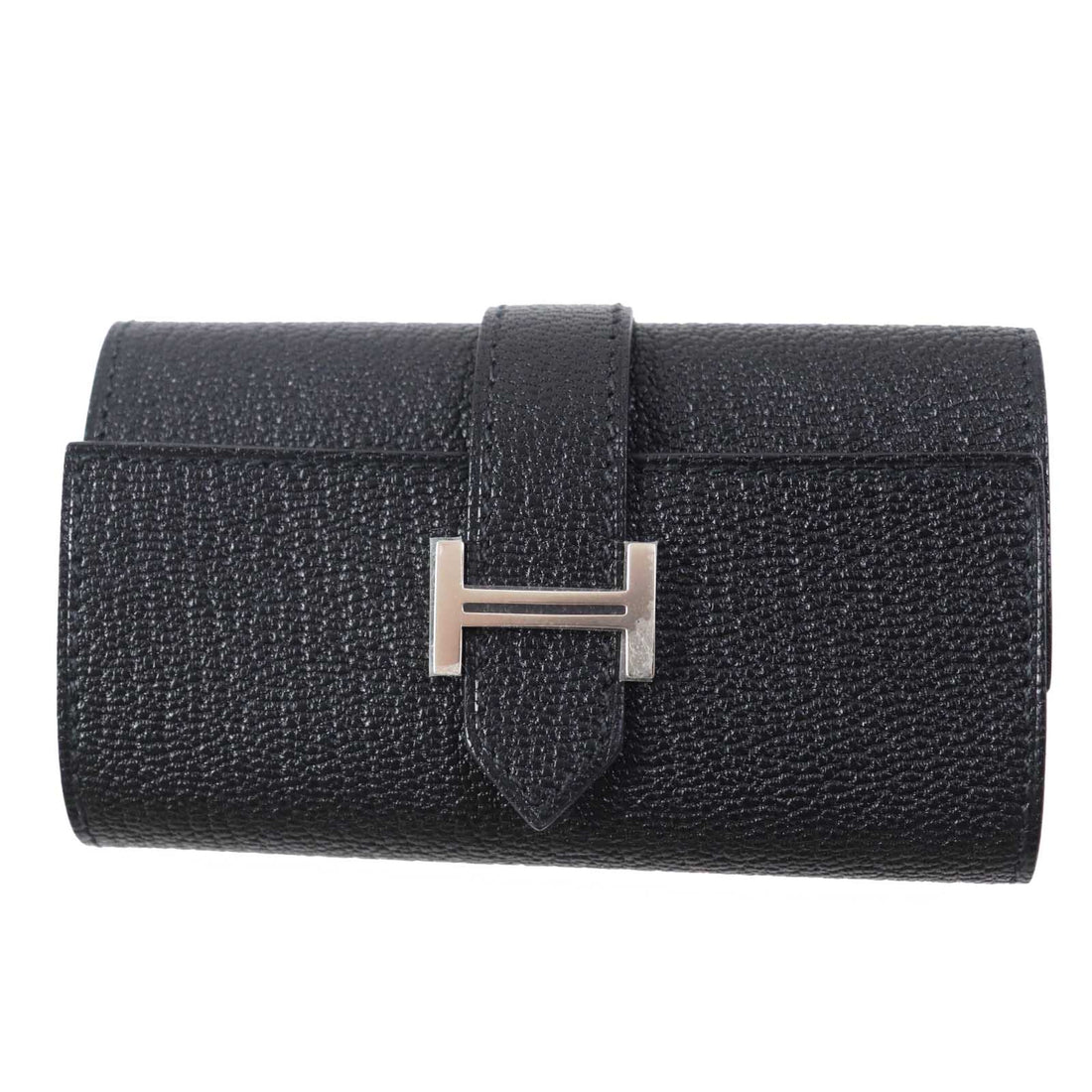 HERMES Shave Key Holder Black Silver