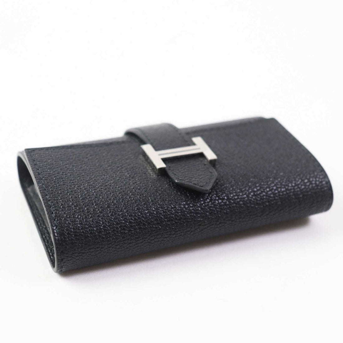 HERMES Shave Key Holder Black Silver