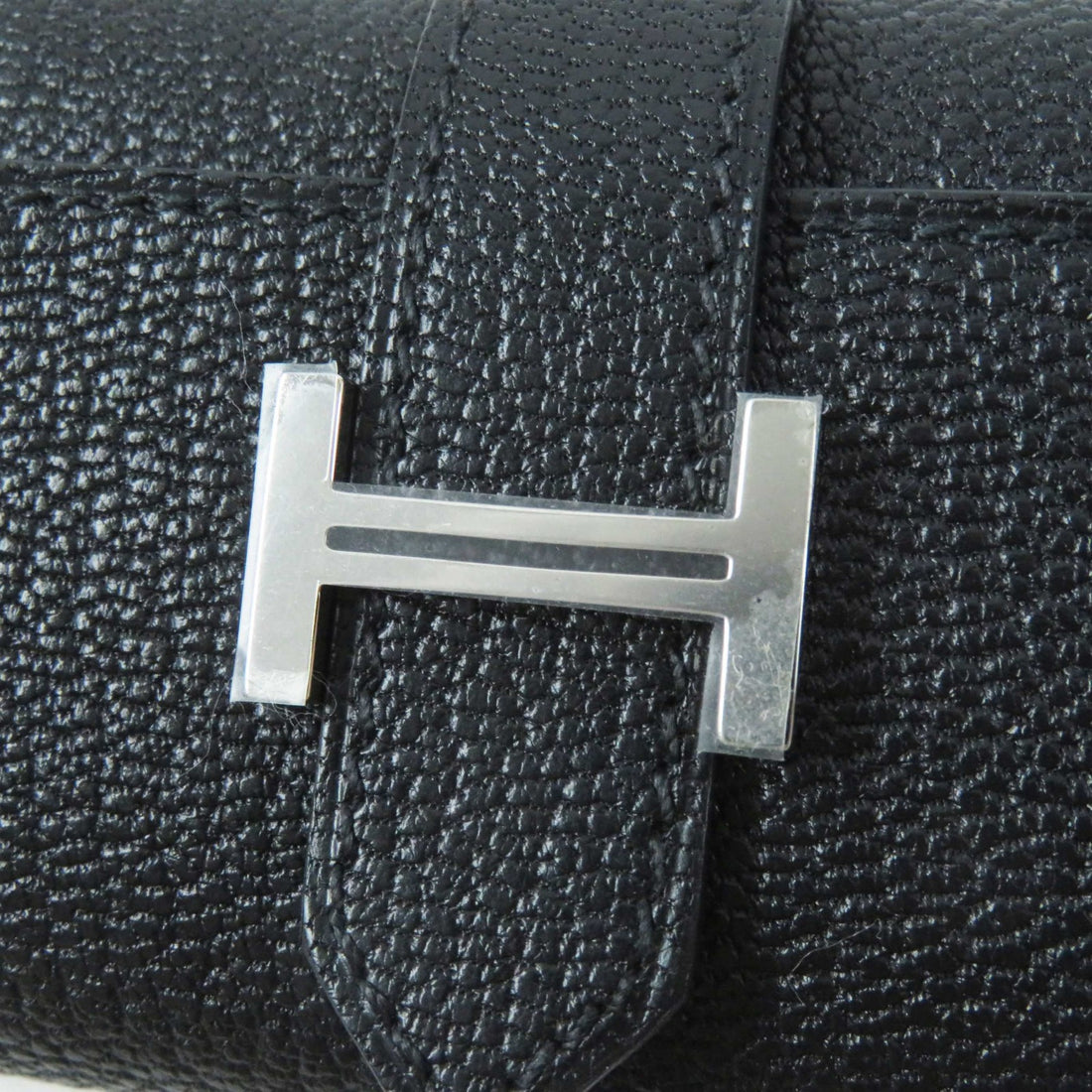 HERMES Shave Key Holder Black Silver