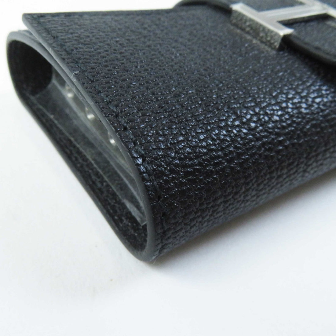 HERMES Shave Key Holder Black Silver