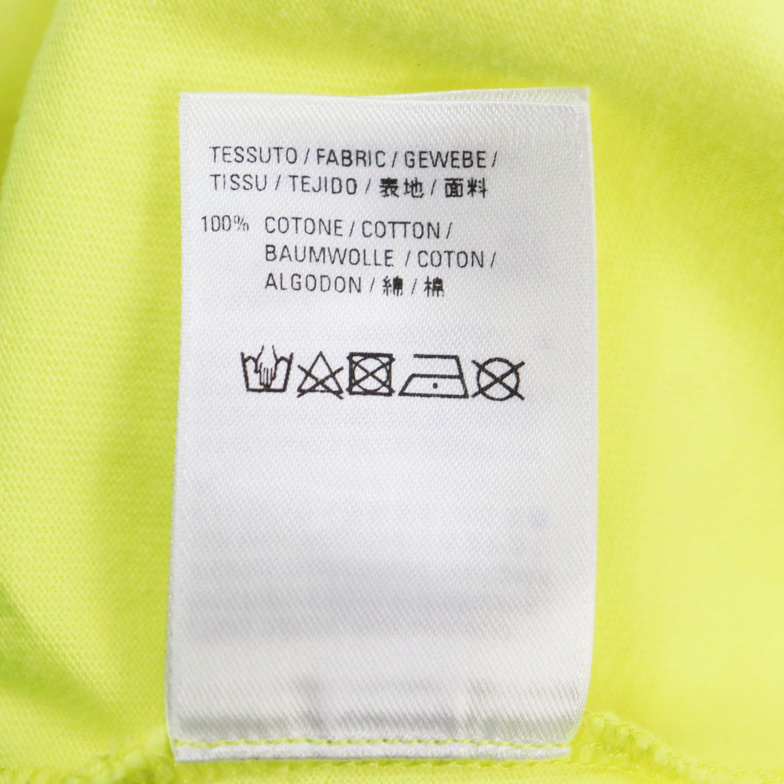 Balenciaga Cotton Crew Tee T-shirt Yellow S