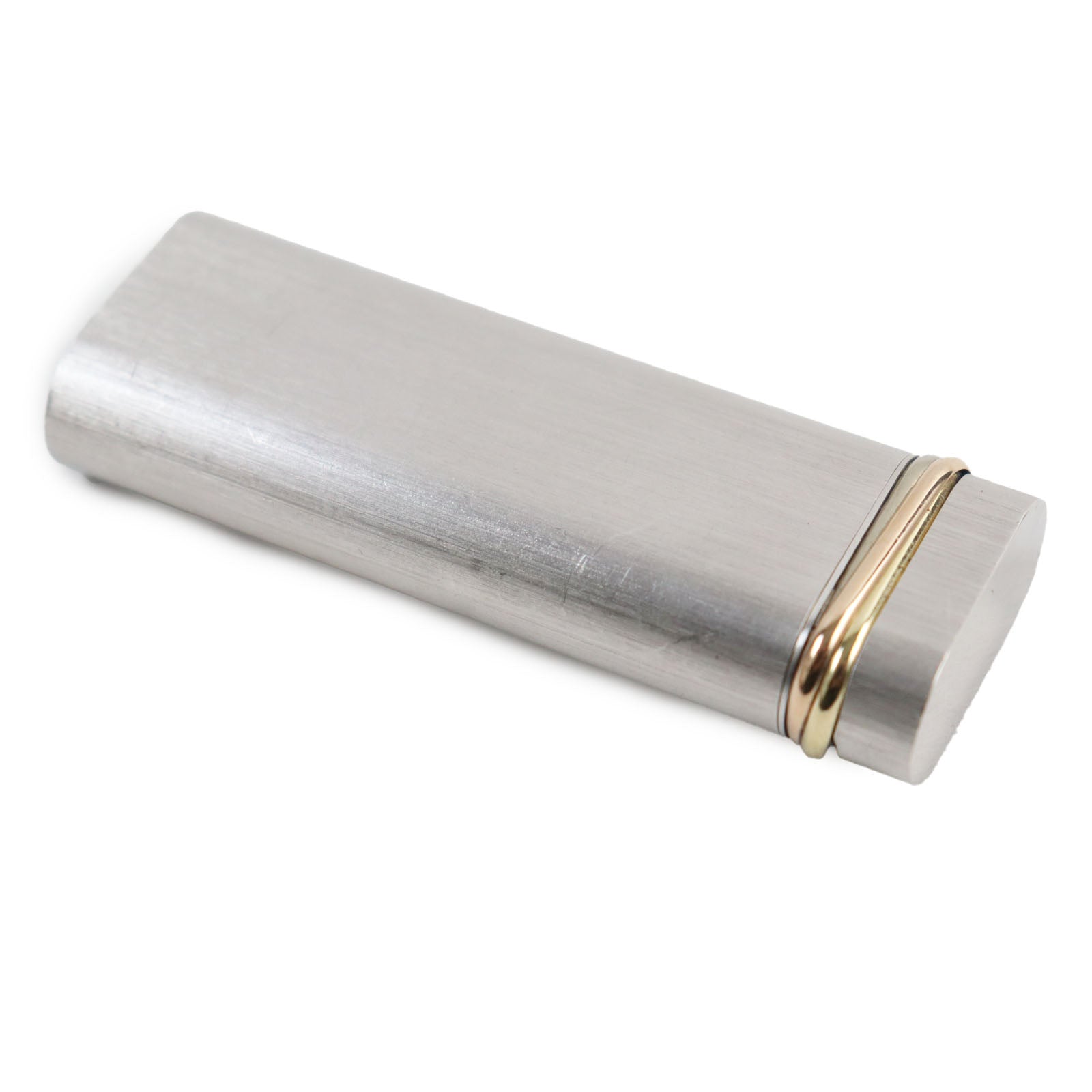 Cartier Trinity Silver Gold Gas Lighter