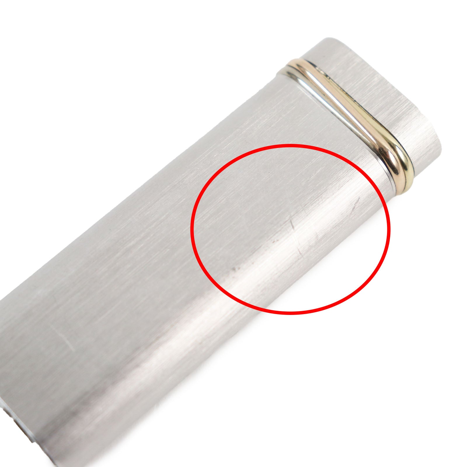 Cartier Trinity Silver Gold Gas Lighter