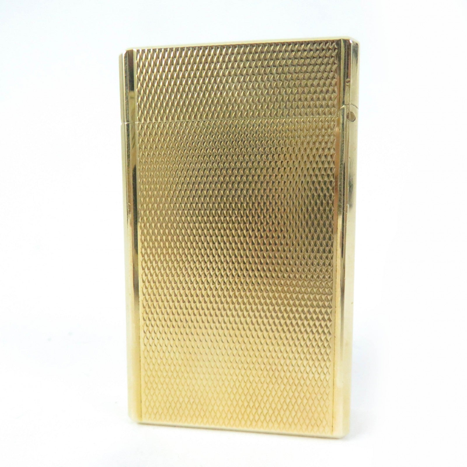 Dupont Line 1 Square Roller Gas Lighter Gold