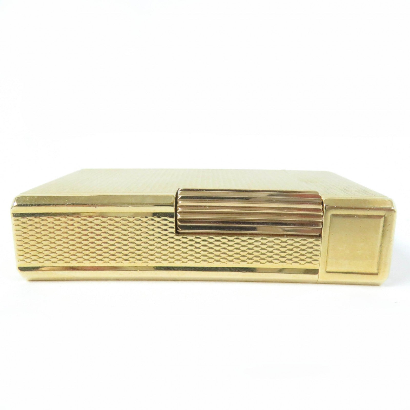 Dupont Line 1 Square Roller Gas Lighter Gold