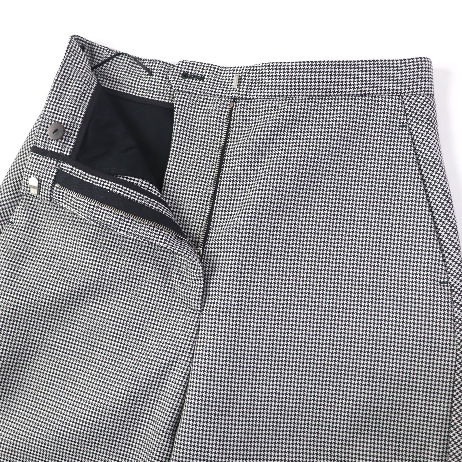 Loewe Houndstooth Pants Black White Women