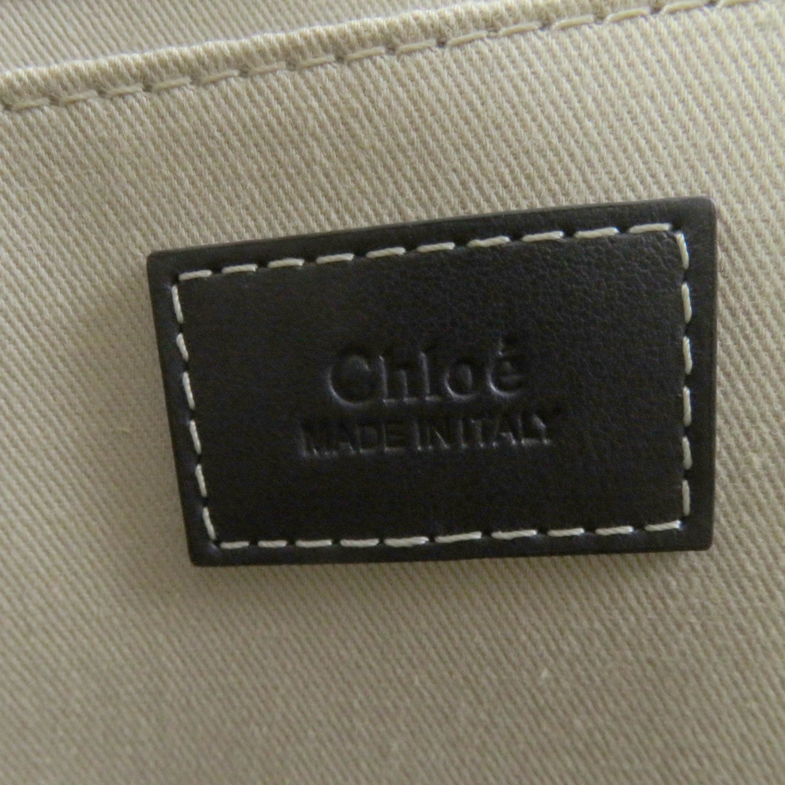 Chloe Woody Large Tote Bag White Blue