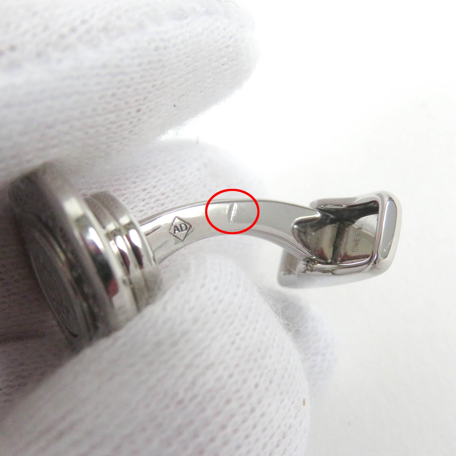 Dunhill Silver Circle Logo Cufflinks