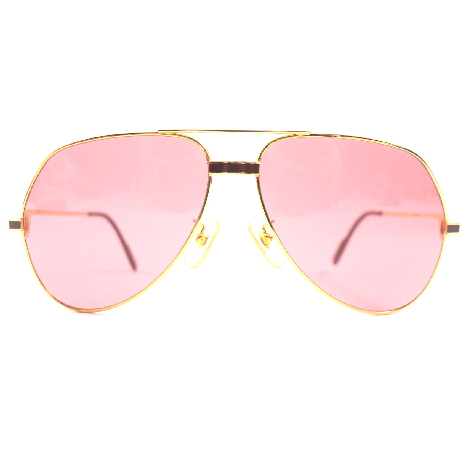 Cartier Mast Vendome Metal Logo Sunglasses