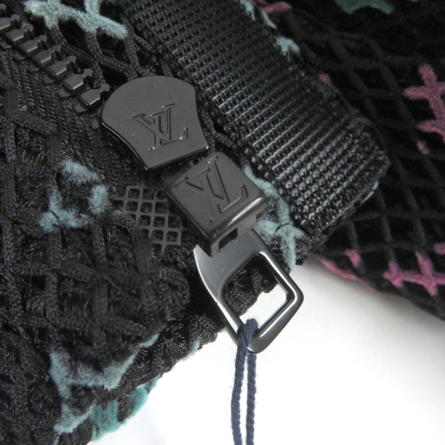 Louis Vuitton Polyester Mesh Parker Black 46