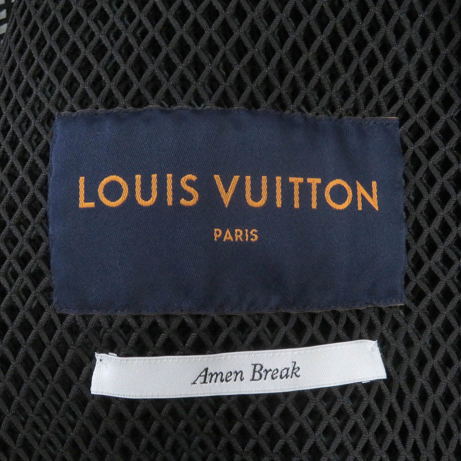 Louis Vuitton Polyester Mesh Parker Black 46