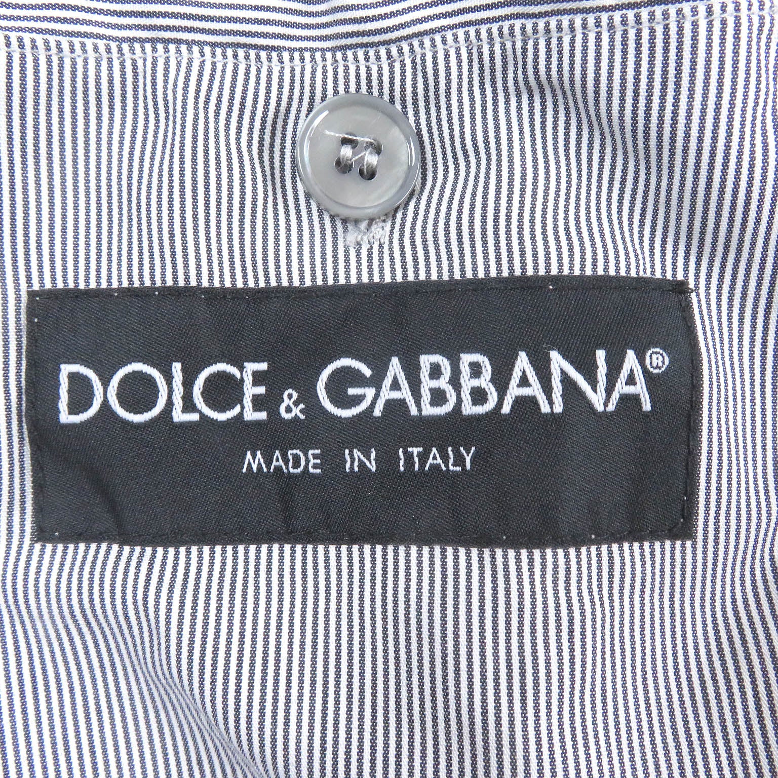 Dolce & Gabbana Stripe Shirt Jacket Gray 52