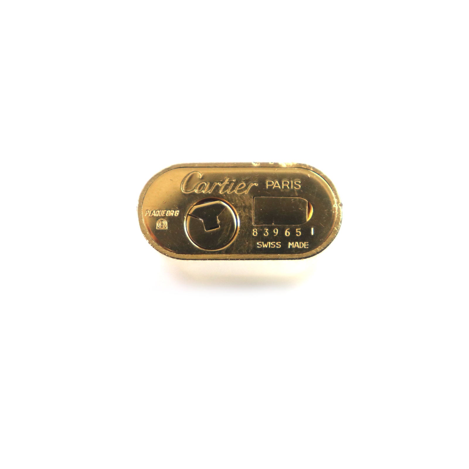 Cartier Trinity Oval Gas Lighter Gold