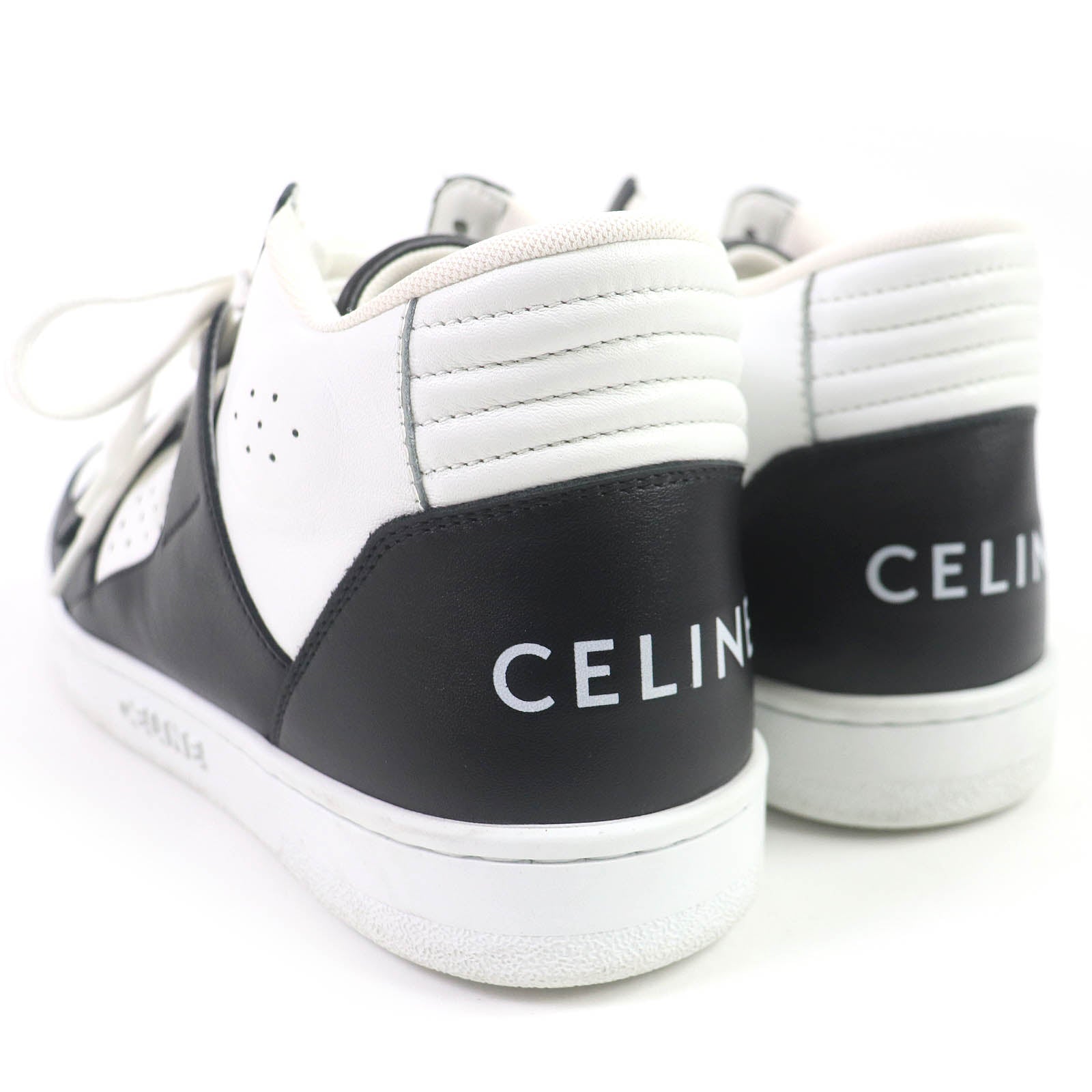 Celine Eddie Velcro Mid Sneakers Leather