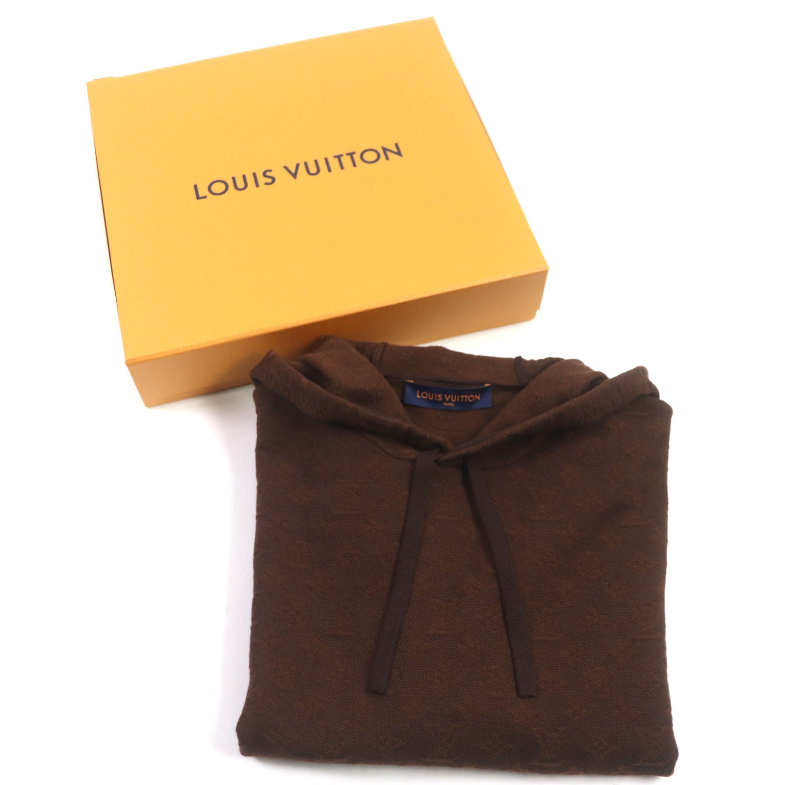 Louis Vuitton Monogram Wool Hoodie Brown S