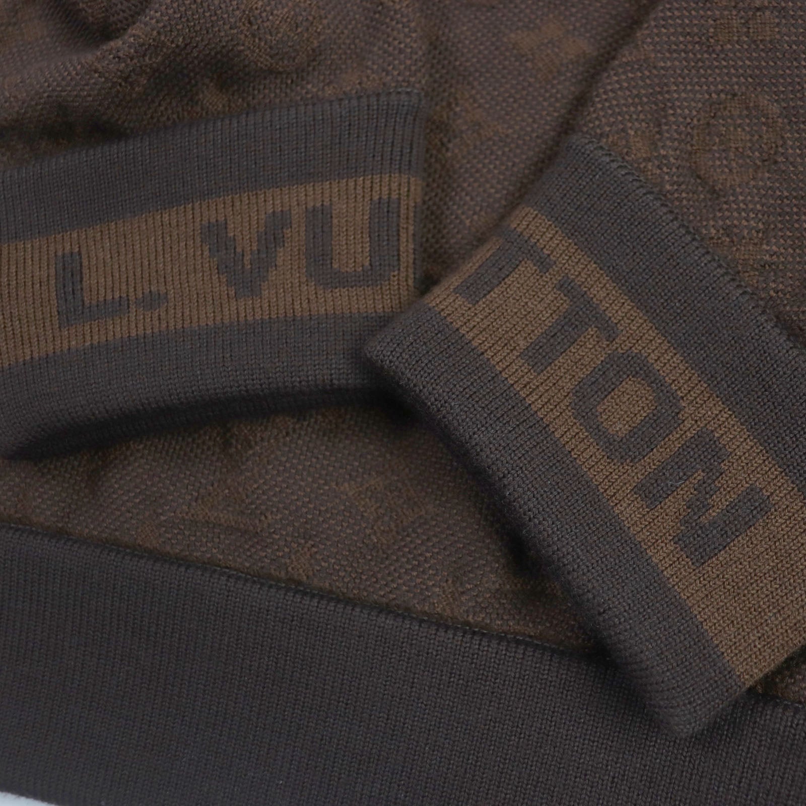 Louis Vuitton Monogram Wool Hoodie Brown S