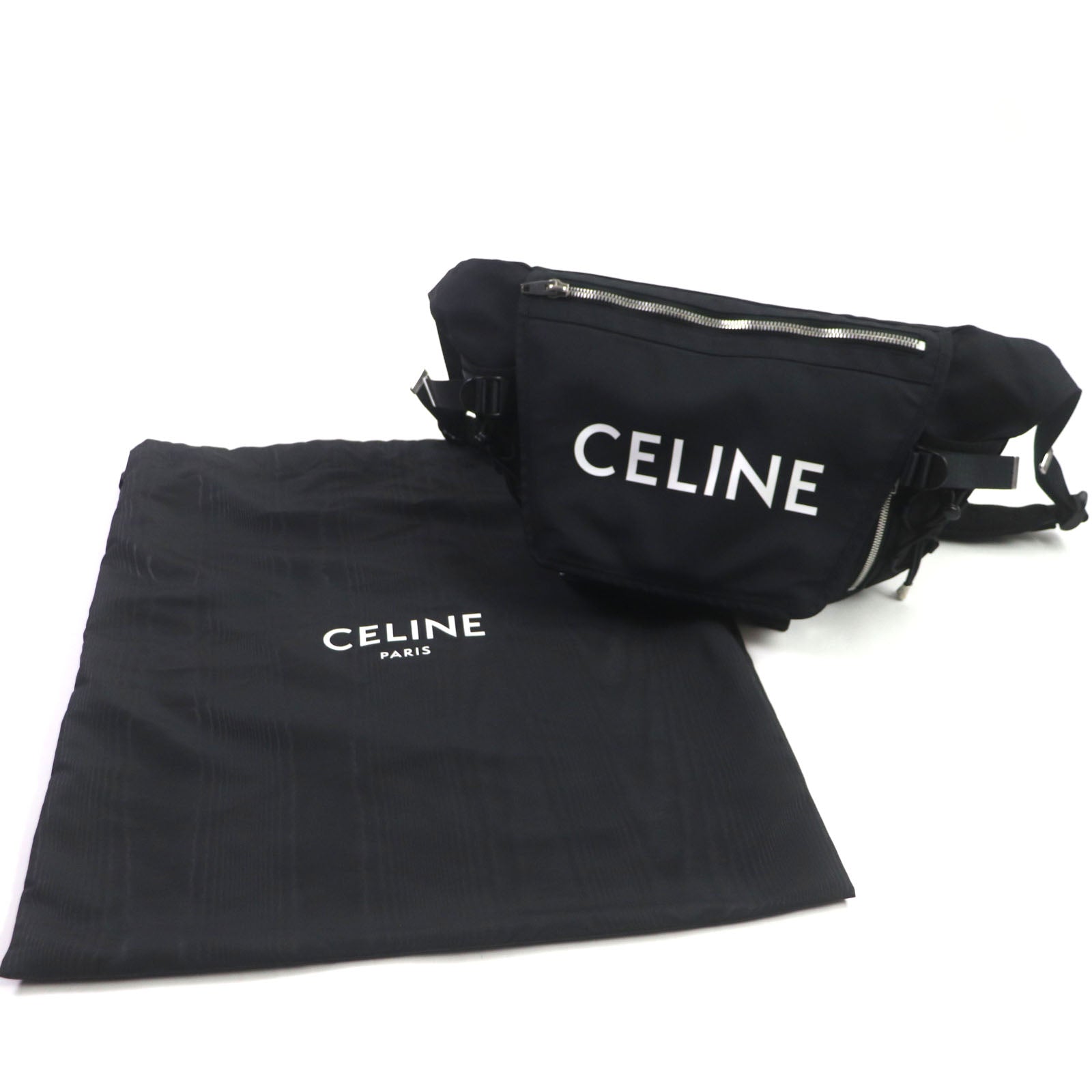 Celine Medium Trekking Messenger Logo Shoulder Bag