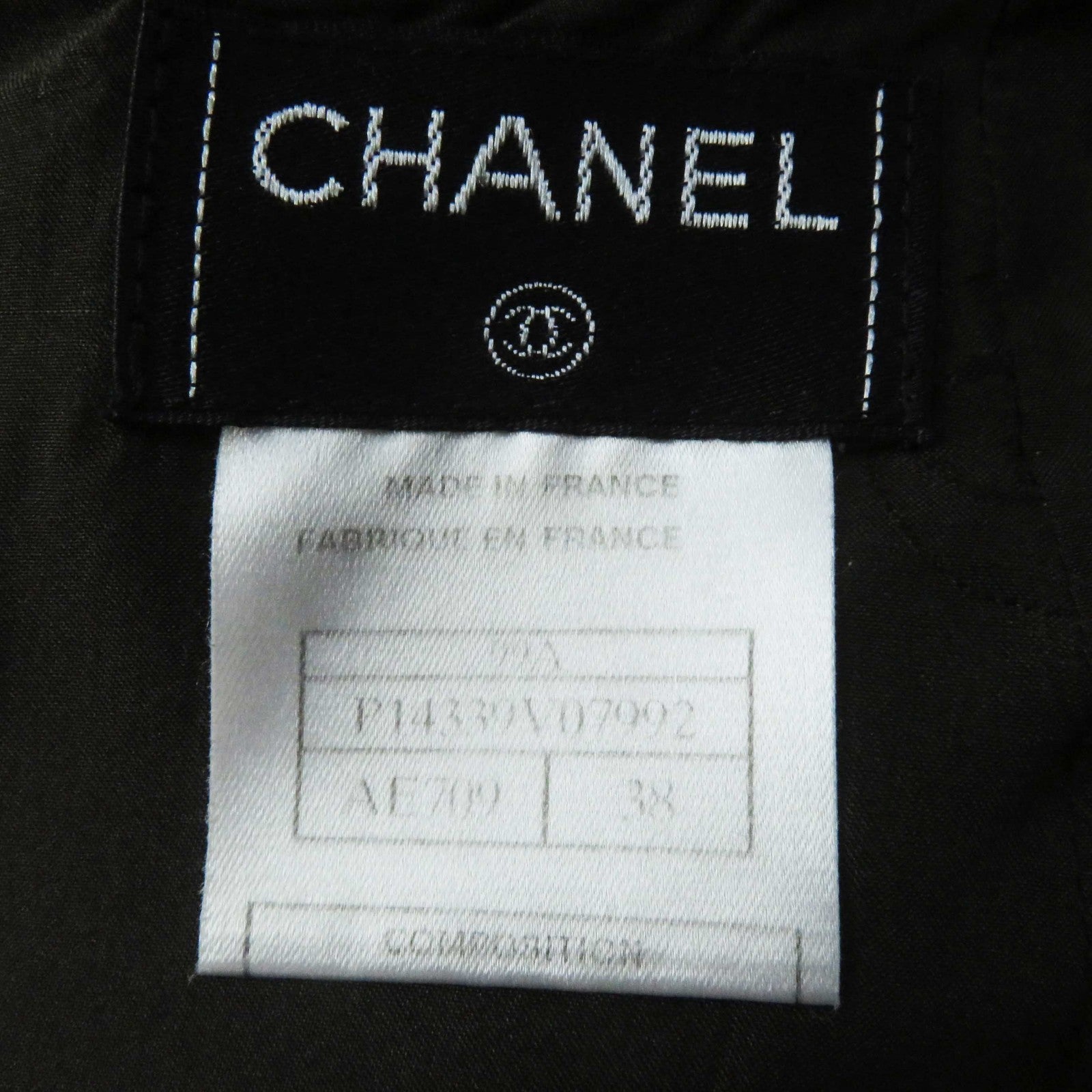 Chanel Wool Blend Logo Button Coat 38/38