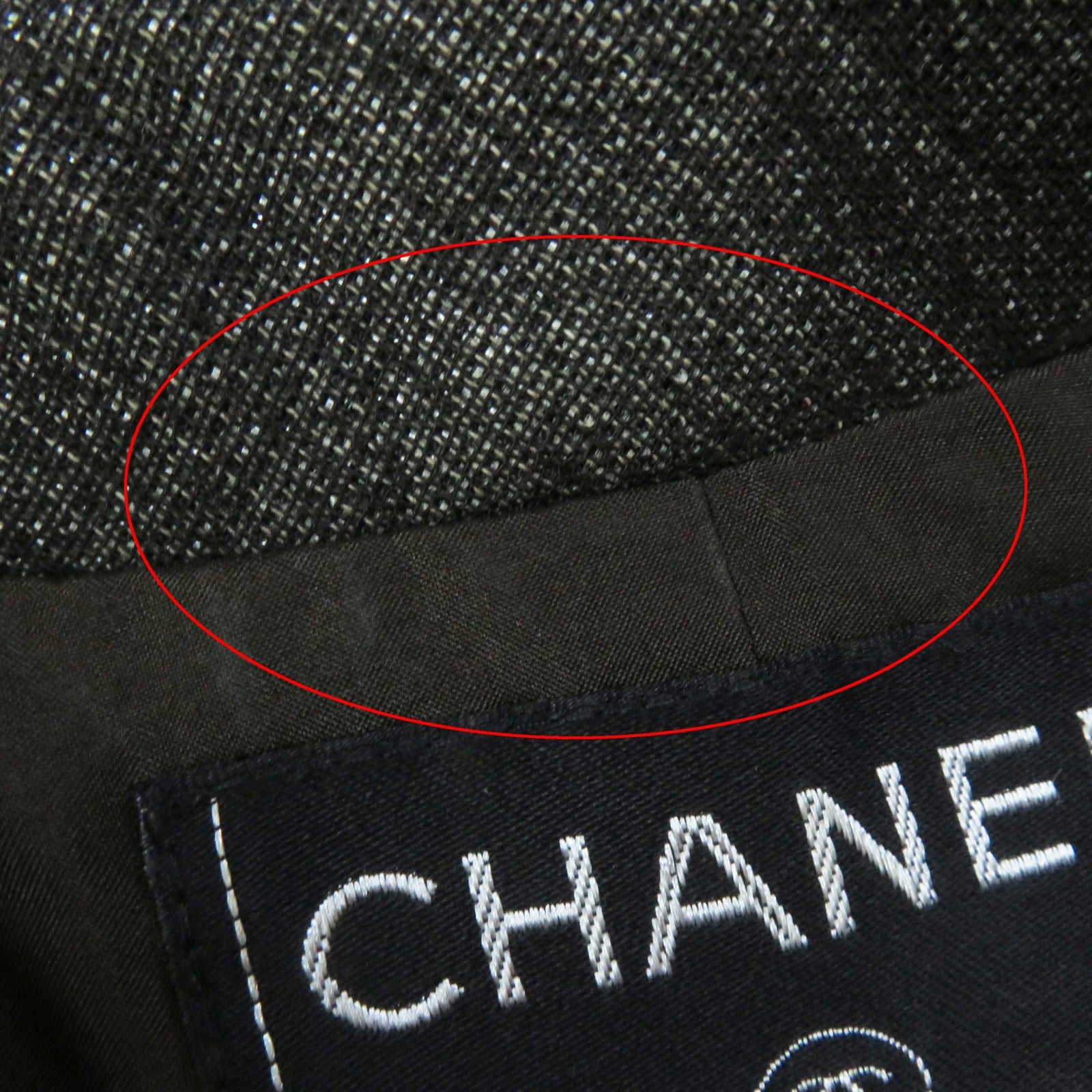 Chanel Wool Blend Logo Button Coat 38/38