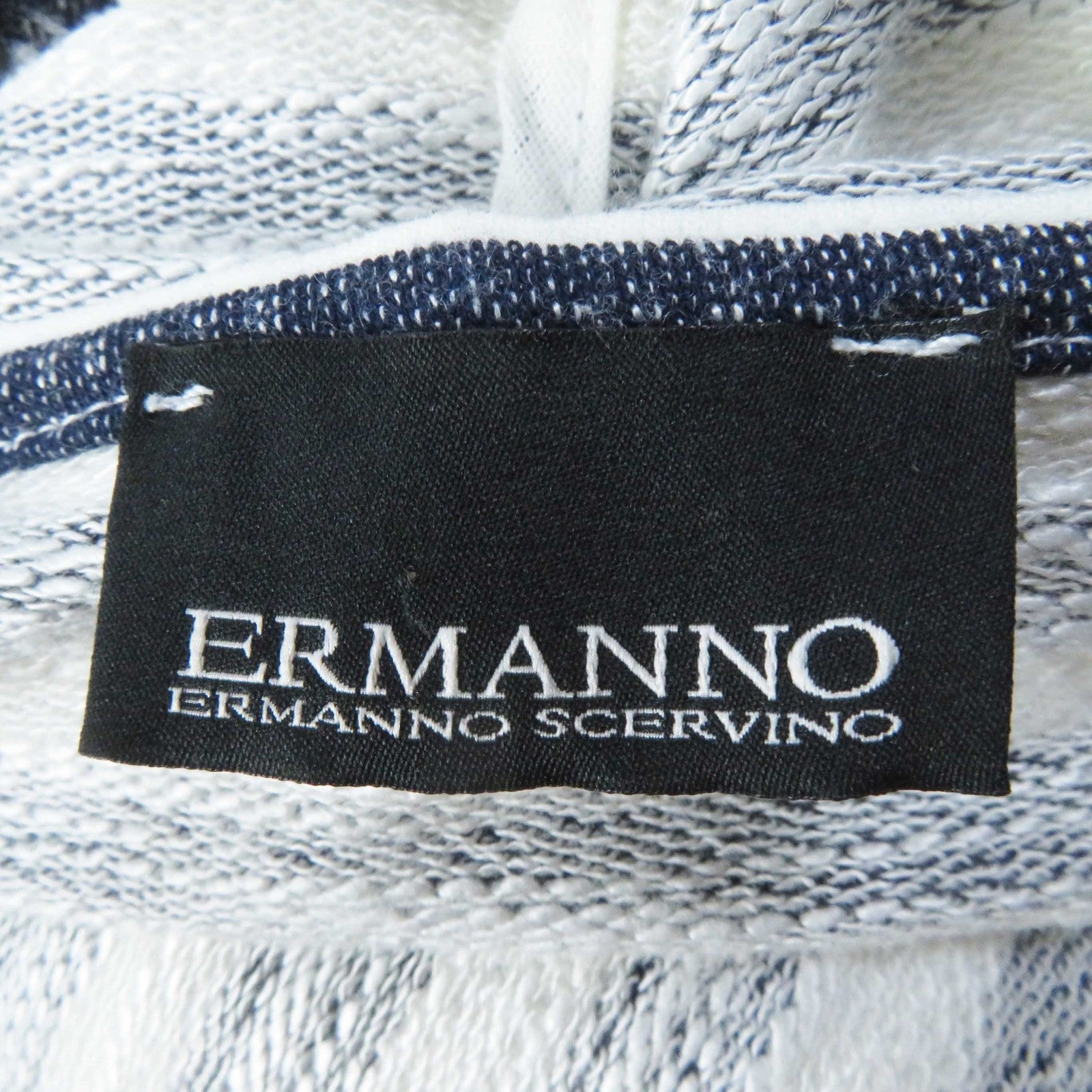 ERMANNO SCERVINO Lace Striped Long Sleeve Parker