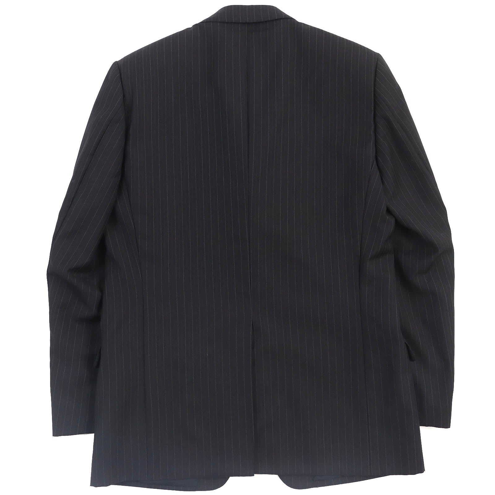 GUCCI Wool Stripe Tailored Suit Dark Gray