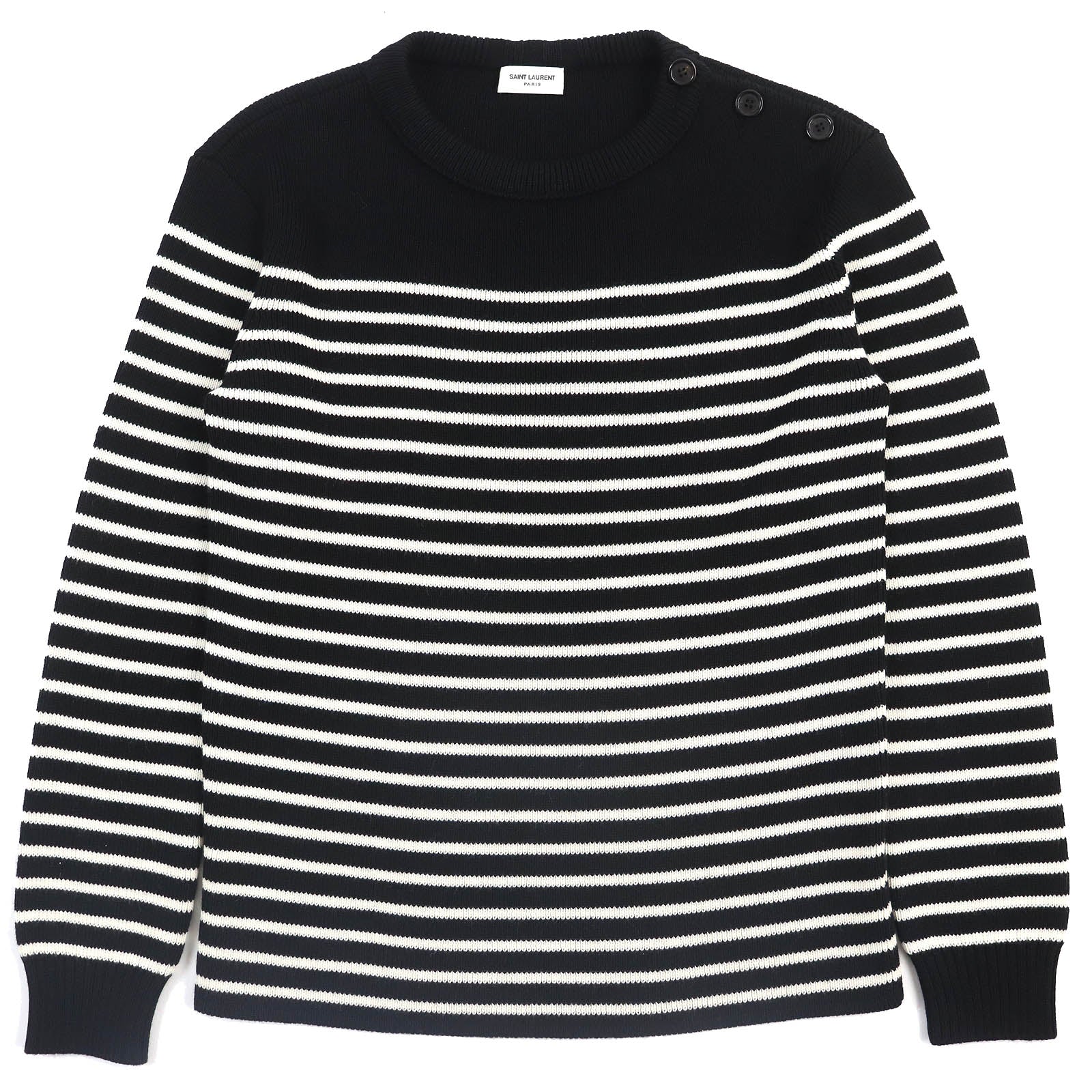 Saint Laurent Border Pattern Knit XS