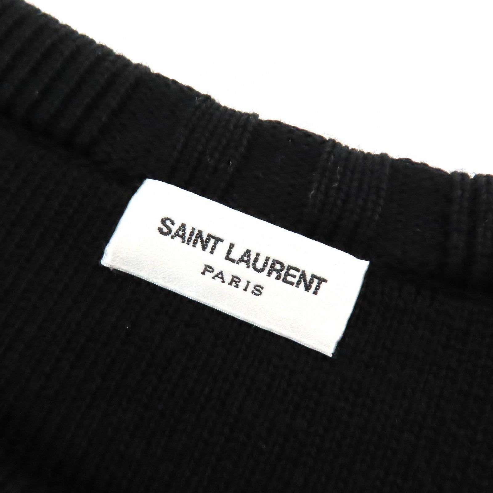 Saint Laurent Border Pattern Knit XS