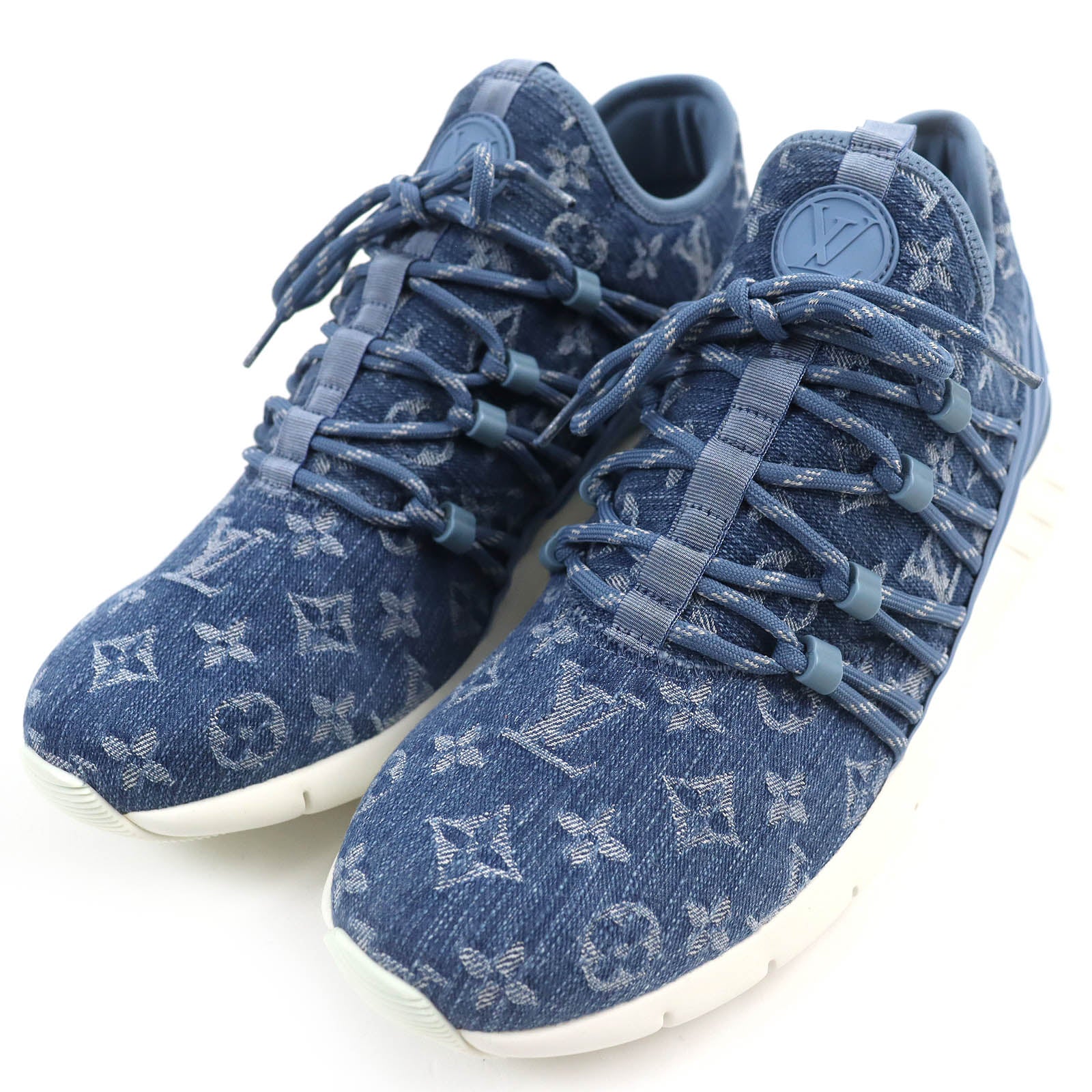 Louis Vuitton Monogram Denim Sneakers 6.5