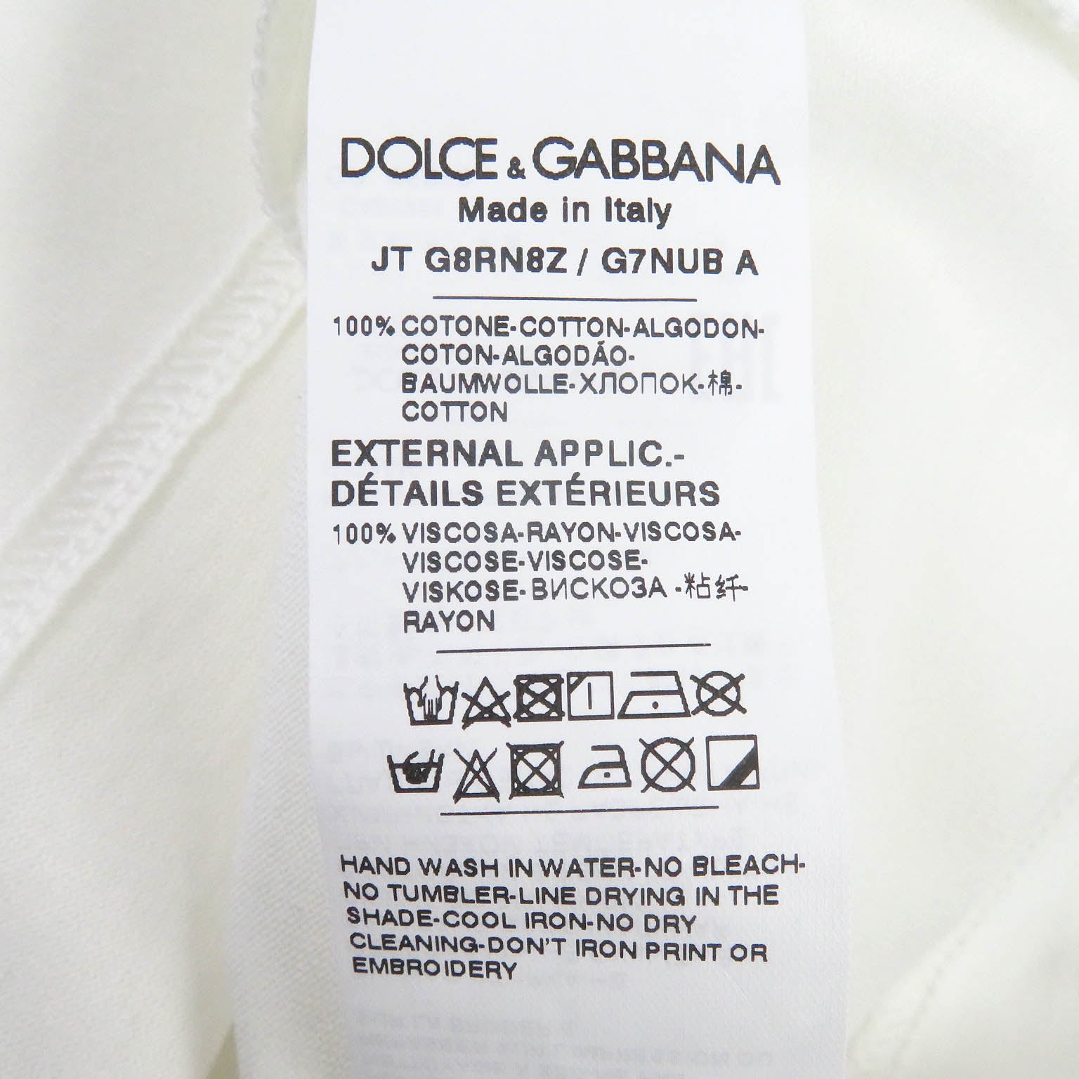 Dolce & Gabbana Cotton T-shirt Black Logo