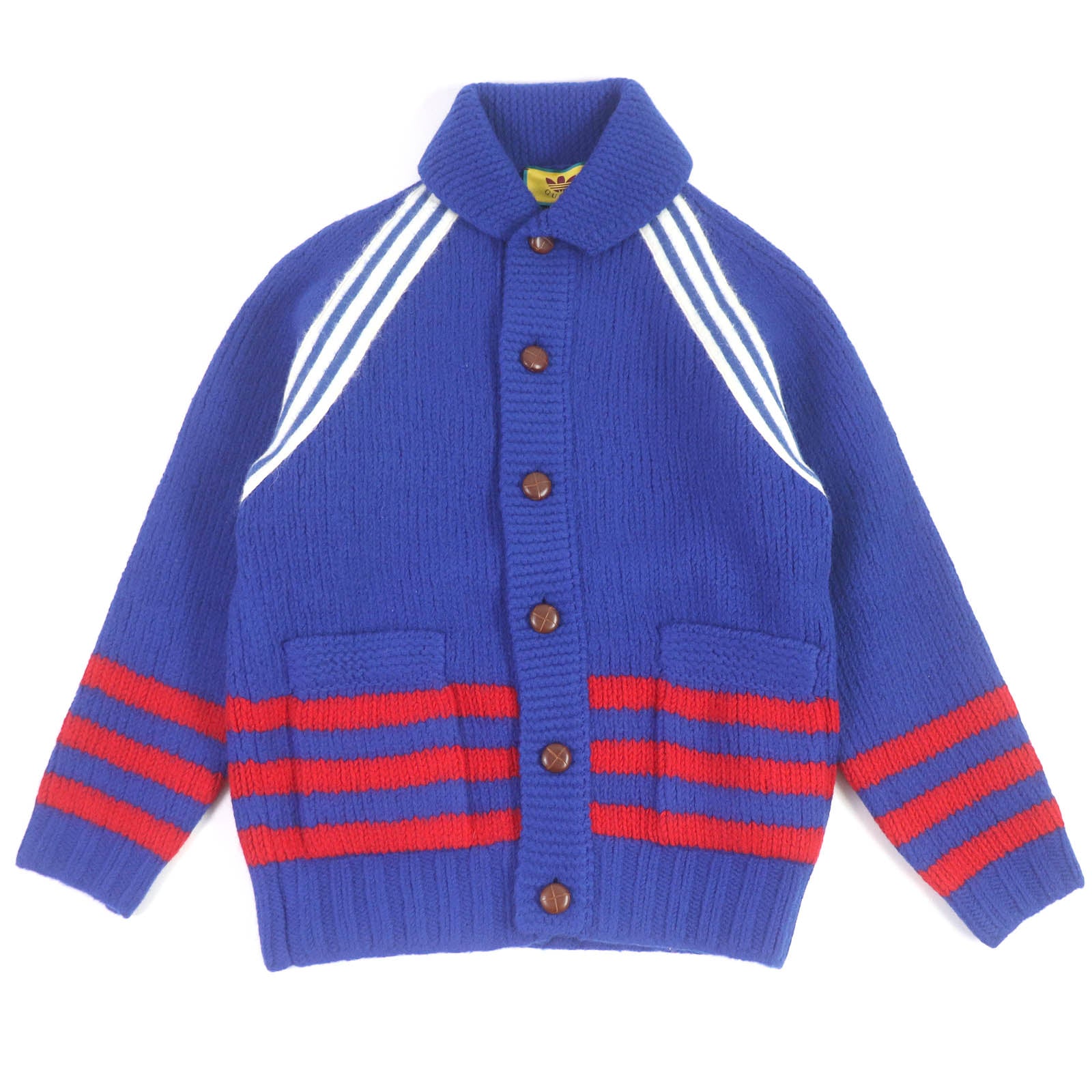 GUCCI adidas Wool Back Logo Knit Cardigan XS