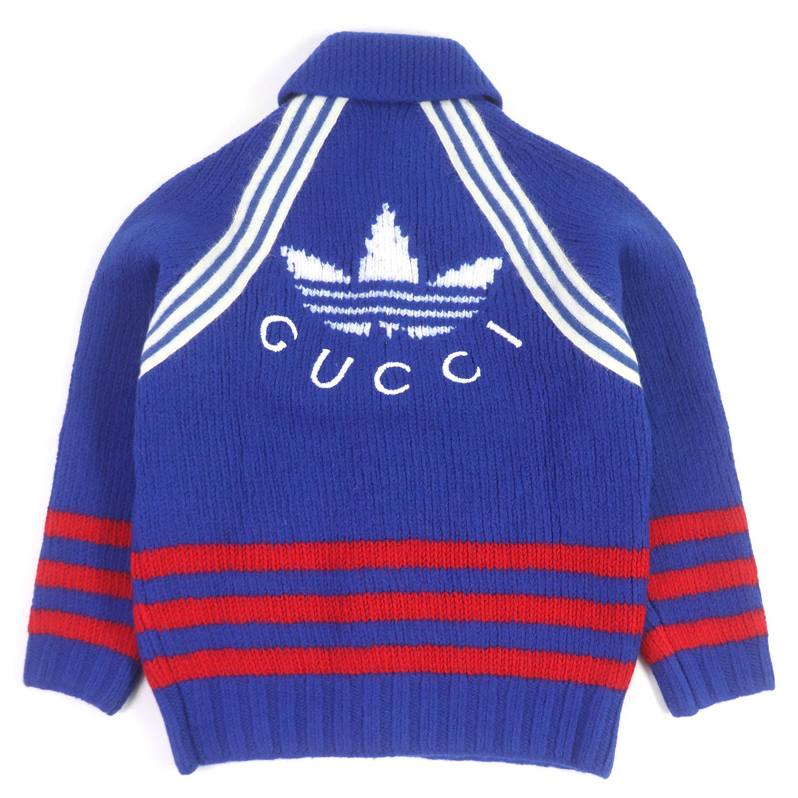 GUCCI adidas Wool Back Logo Knit Cardigan XS