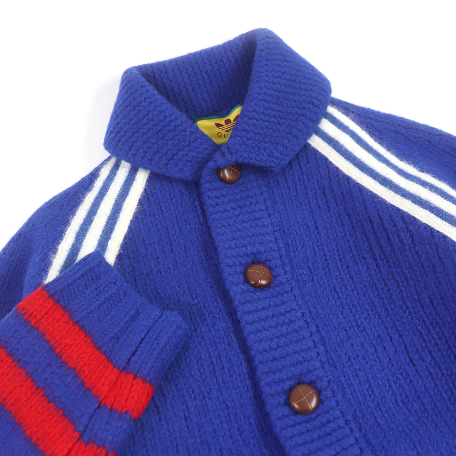 GUCCI adidas Wool Back Logo Knit Cardigan XS