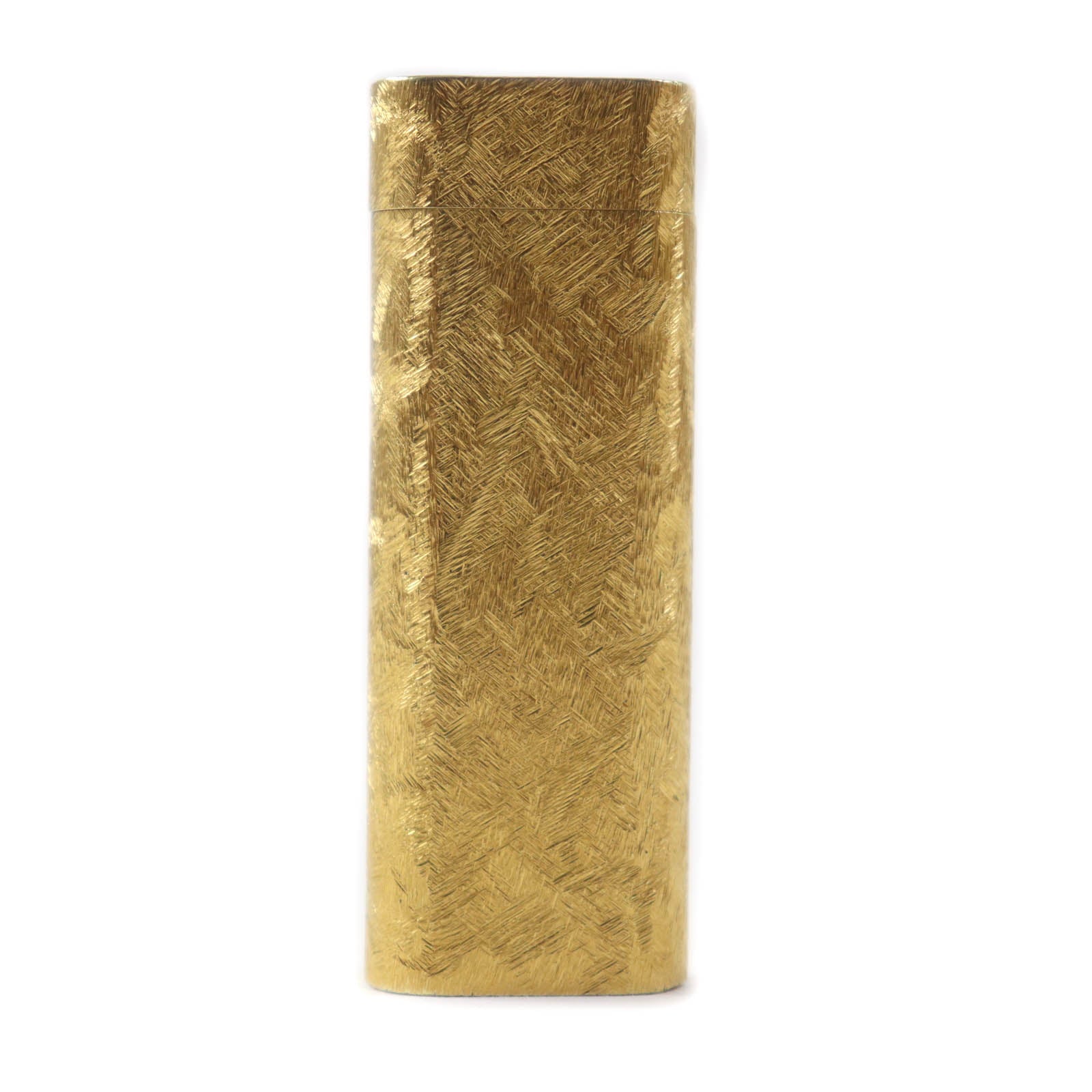 Cartier Oval Pattern Gas Lighter Gold