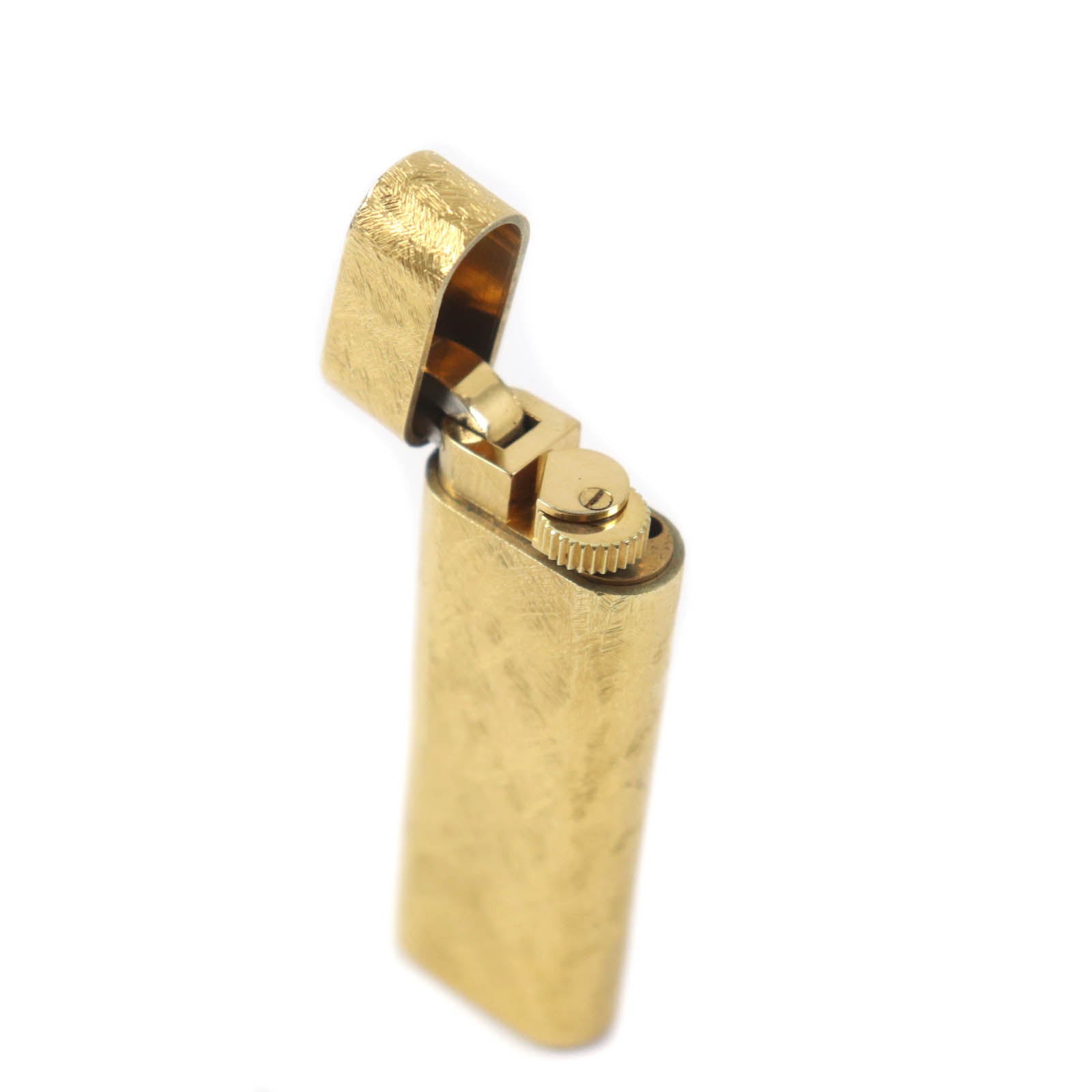 Cartier Oval Pattern Gas Lighter Gold