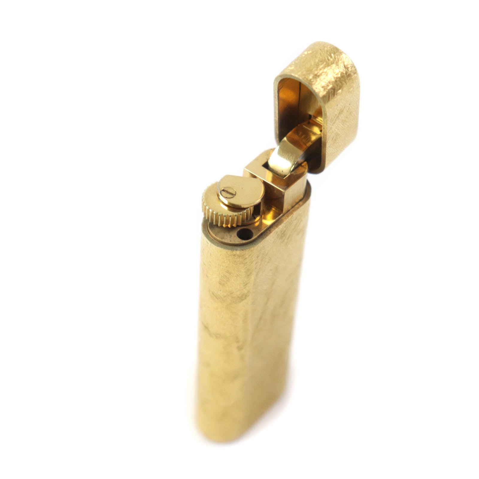 Cartier Oval Pattern Gas Lighter Gold