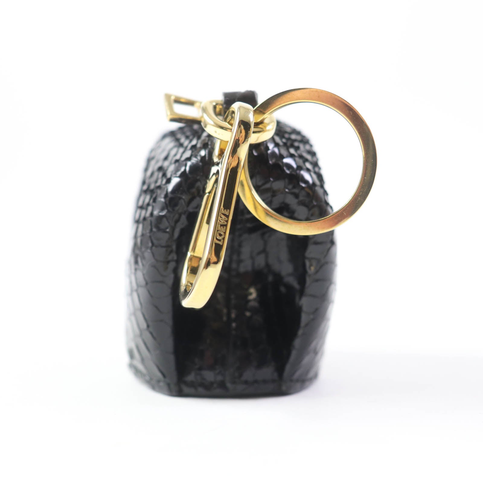 Loewe Elephant Lizard Charm Key Ring Coin Case