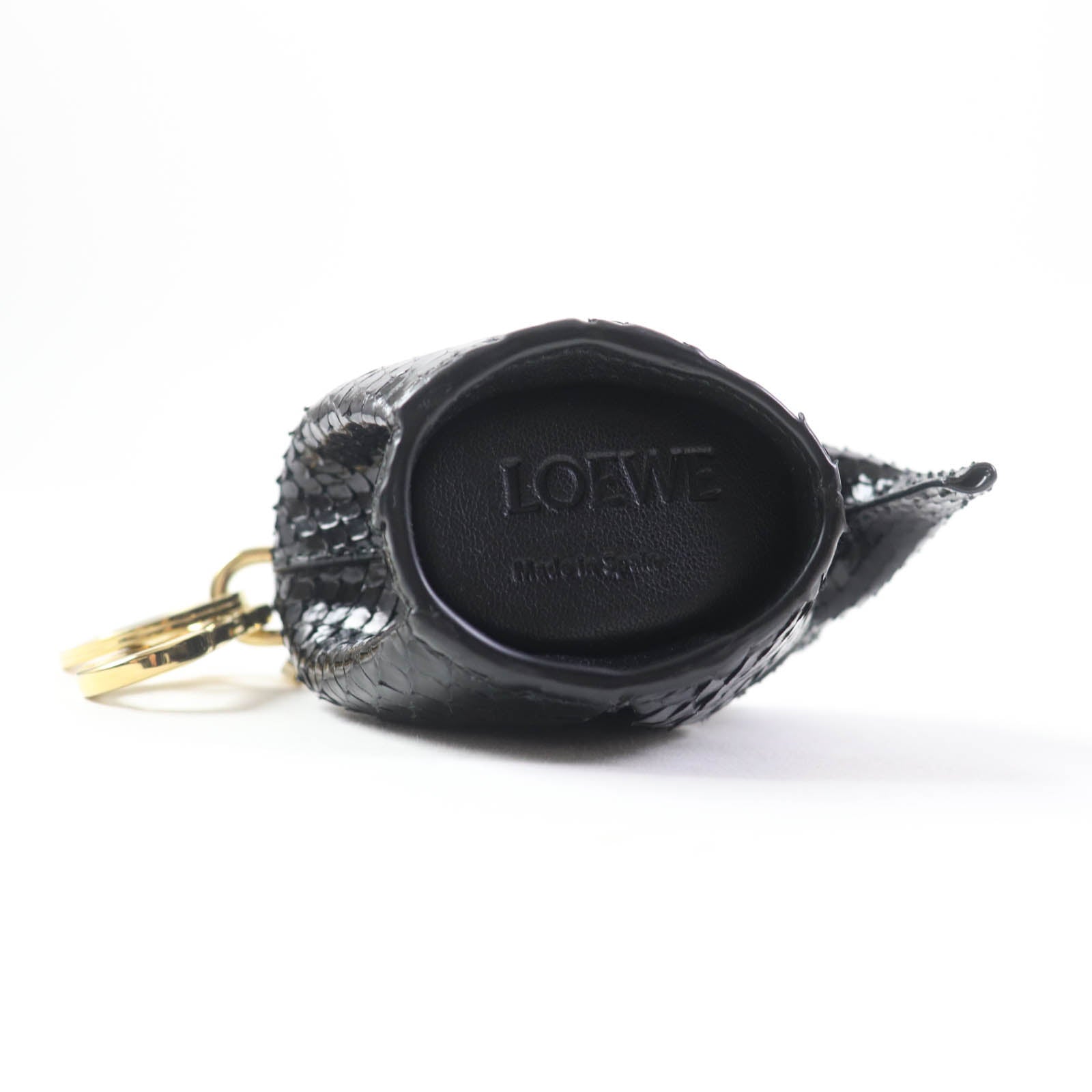 Loewe Elephant Lizard Charm Key Ring Coin Case