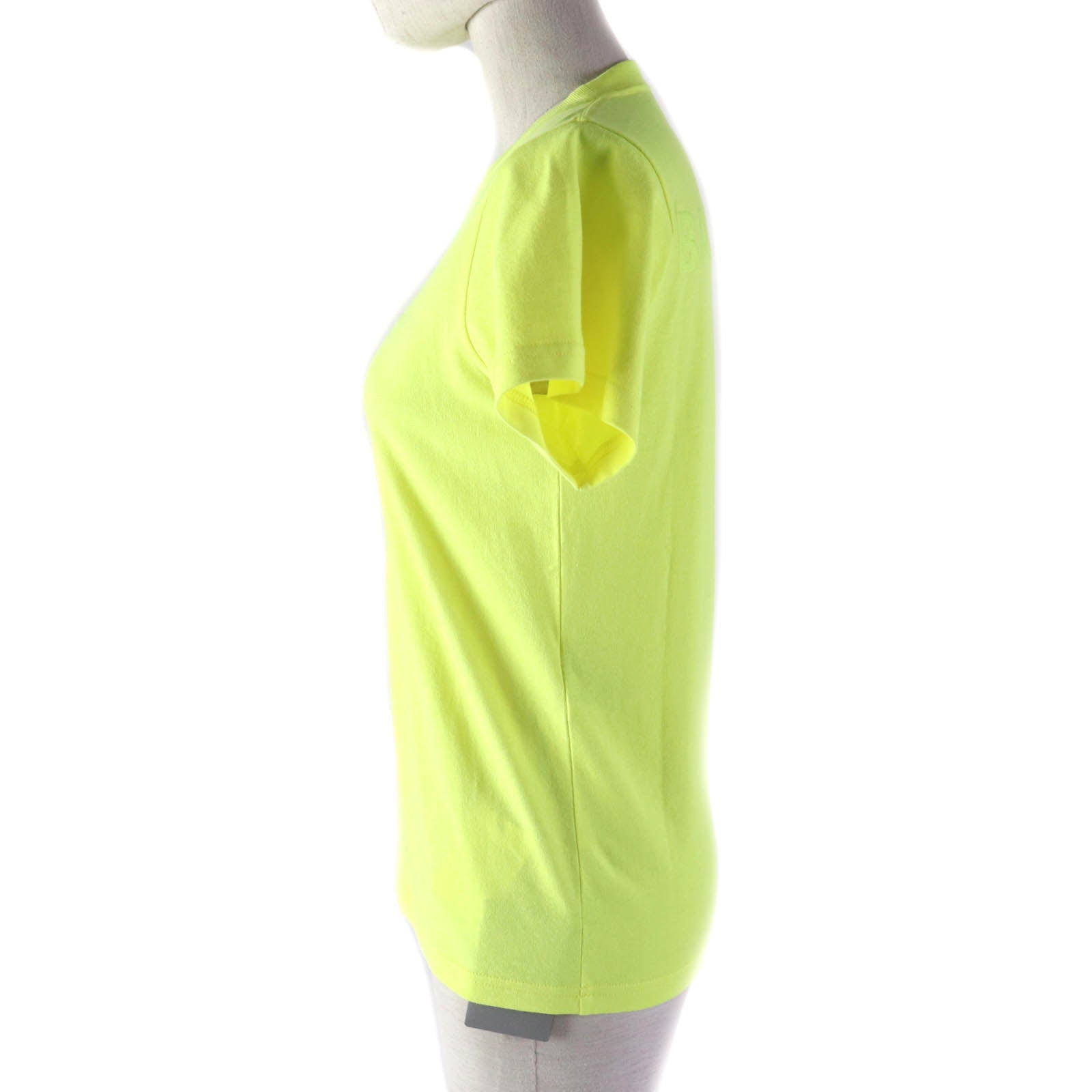 Balenciaga Cotton Logo Crew Neck T-Shirt Yellow S