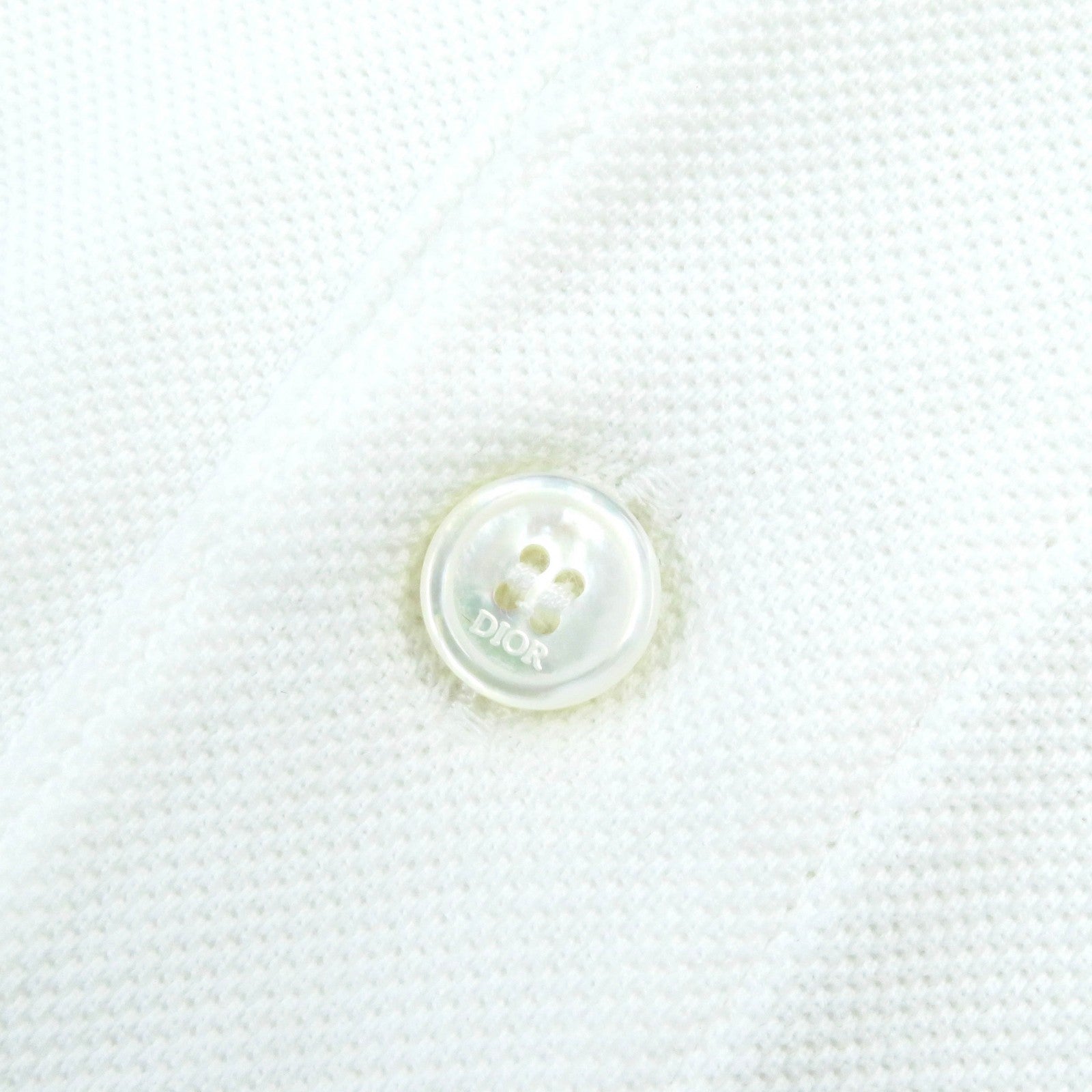 Dior Cotton Pique Bee Embroidery Polo Shirt XS