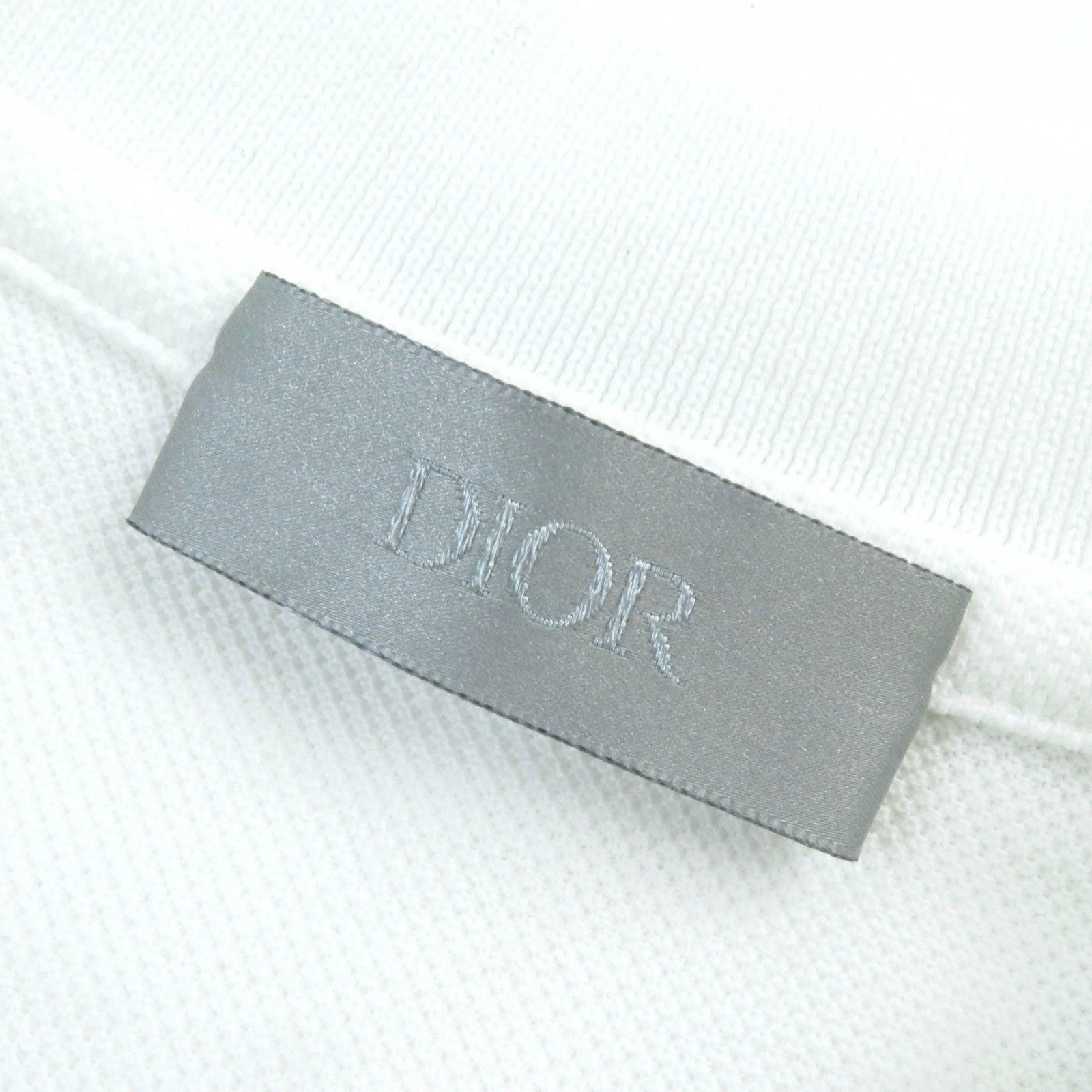 Dior Cotton Pique Bee Embroidery Polo Shirt XS