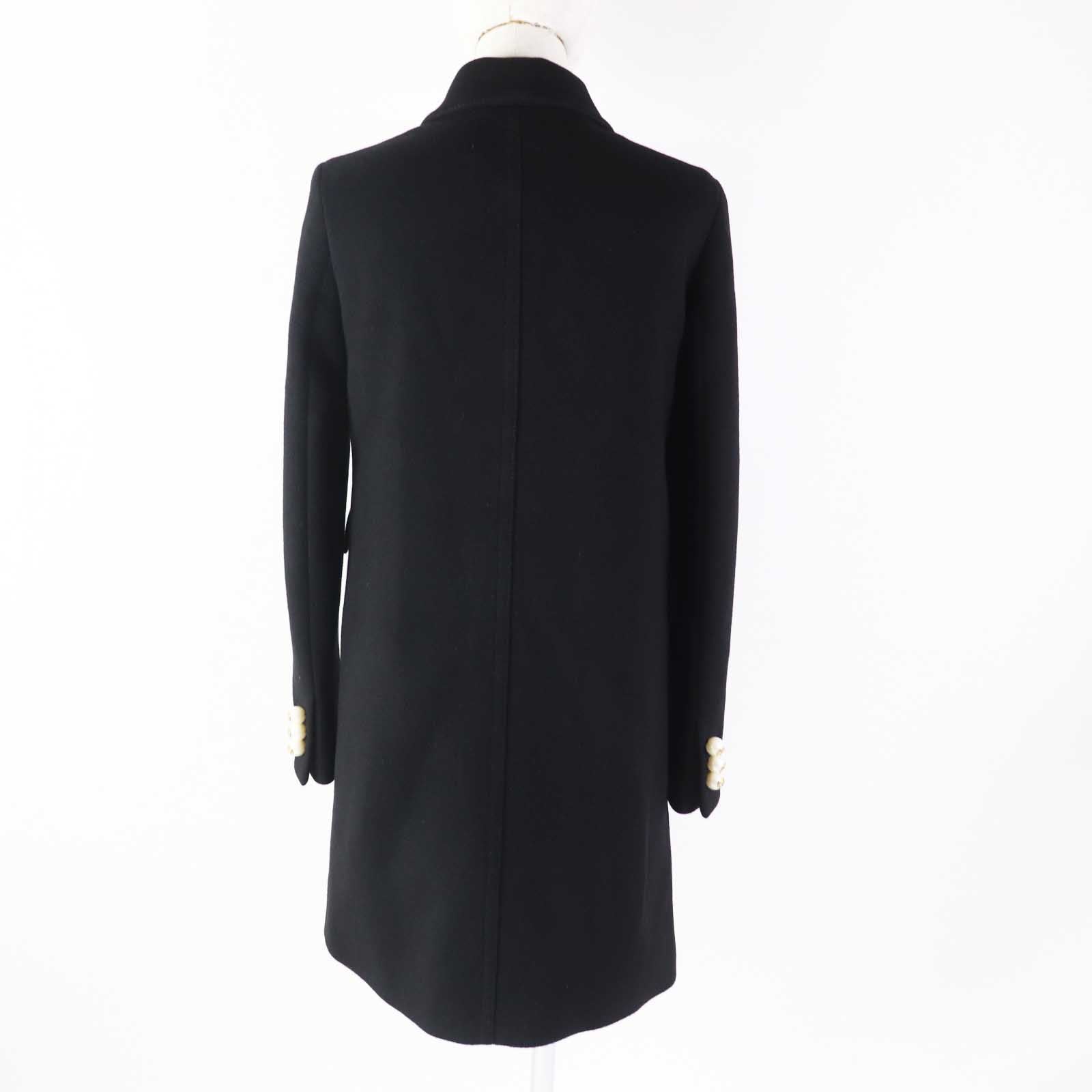 Gucci Wool Rayon Coat with Pearl Buttons