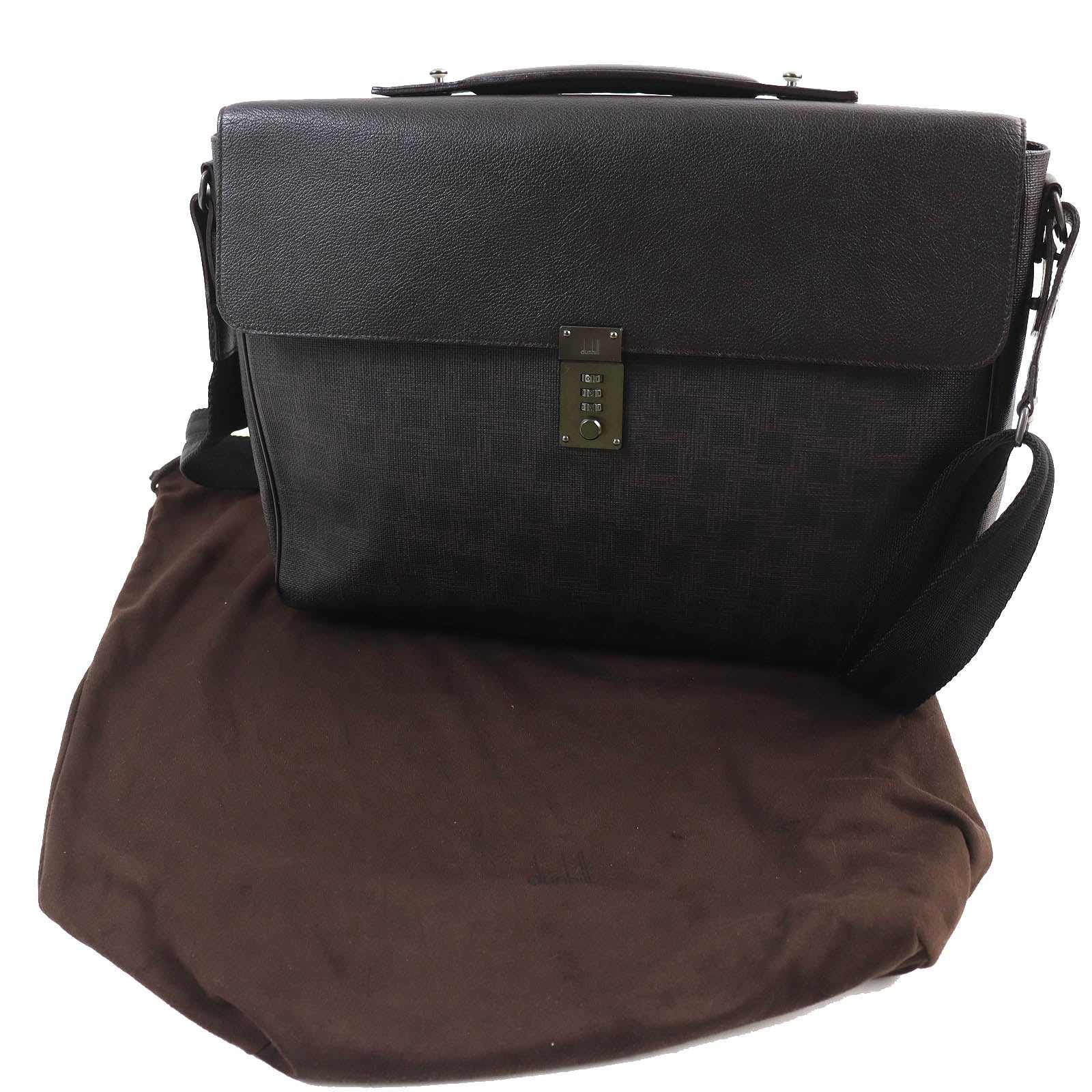 Dunhill D-EIGHT Leather 2-way Shoulder Bag