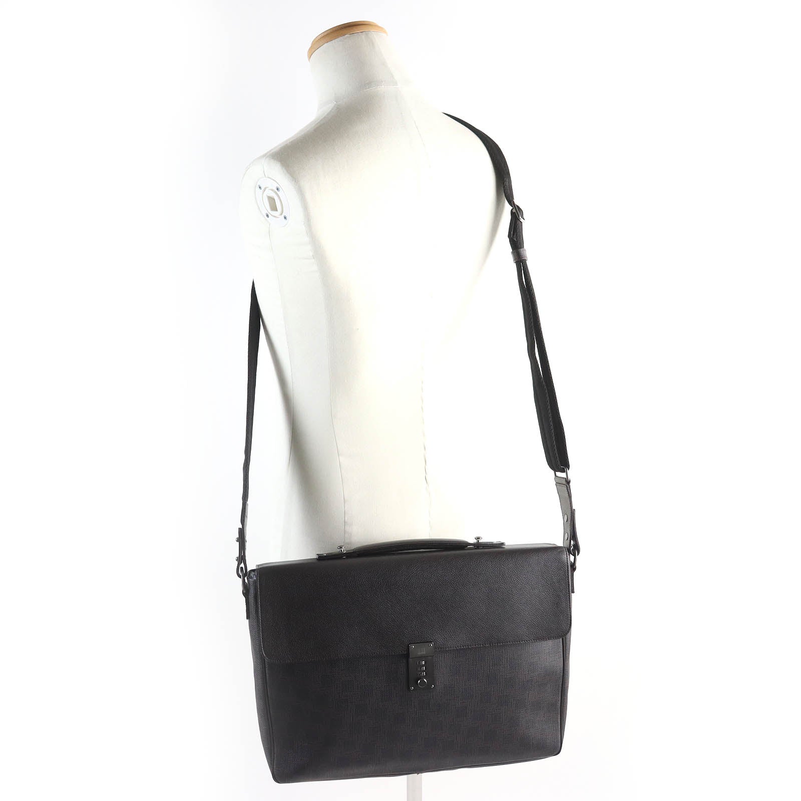 Dunhill D-EIGHT Leather 2-way Shoulder Bag