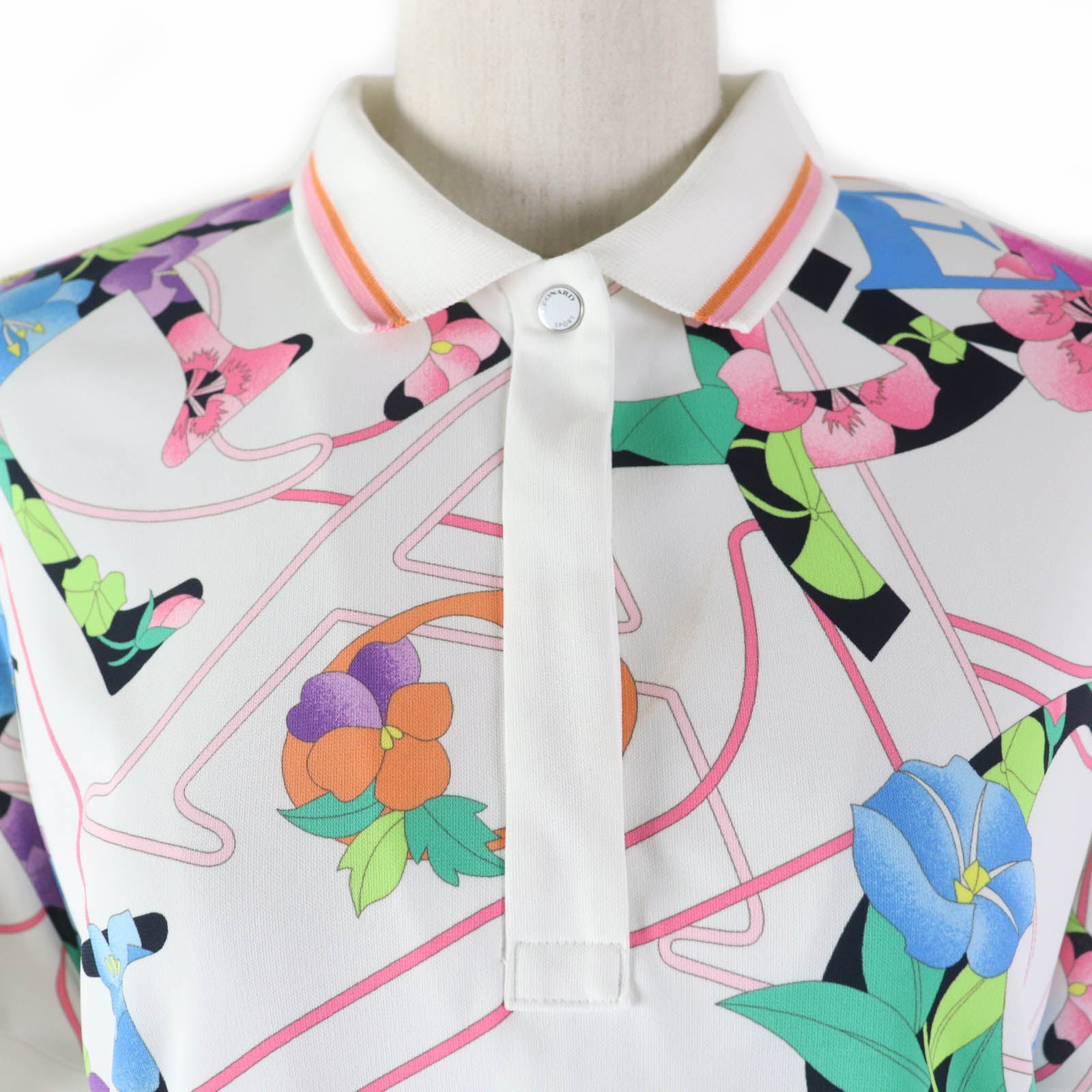 LEONARD SPORT Floral Polo Shirt Multicolor Women