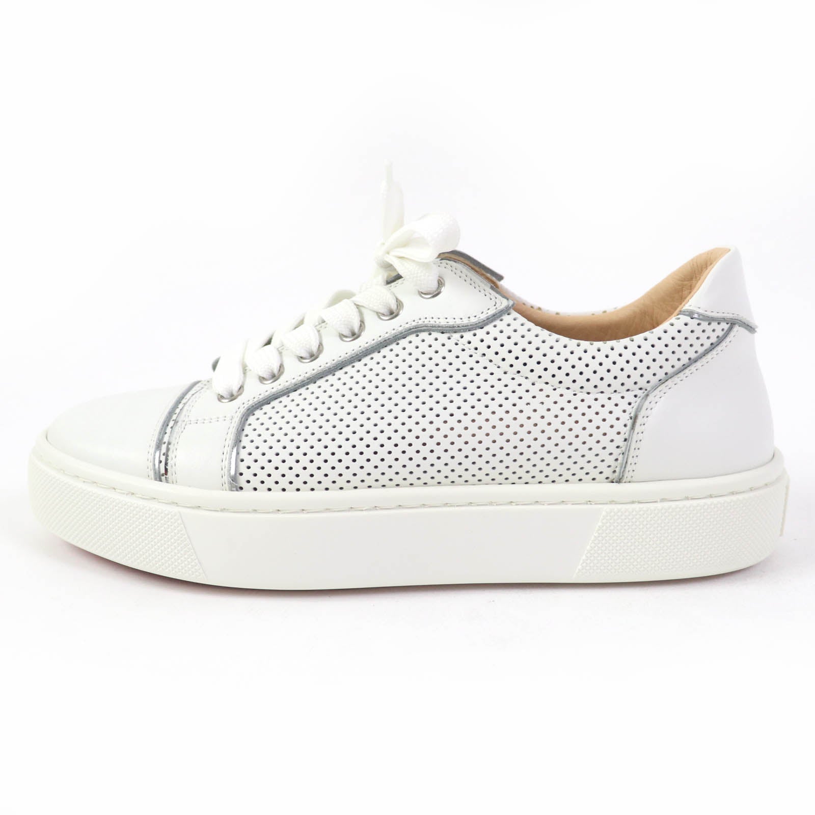 Christian Louboutin Fun Vieira Perforated Leather Sneakers