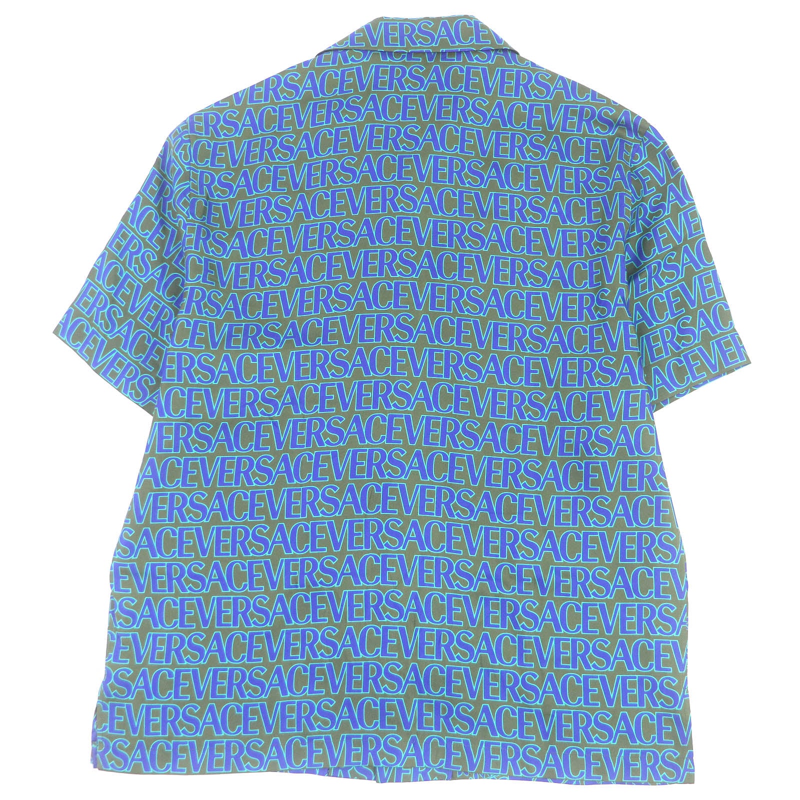 Versace Silk Baroque Logo Bowling Shirt